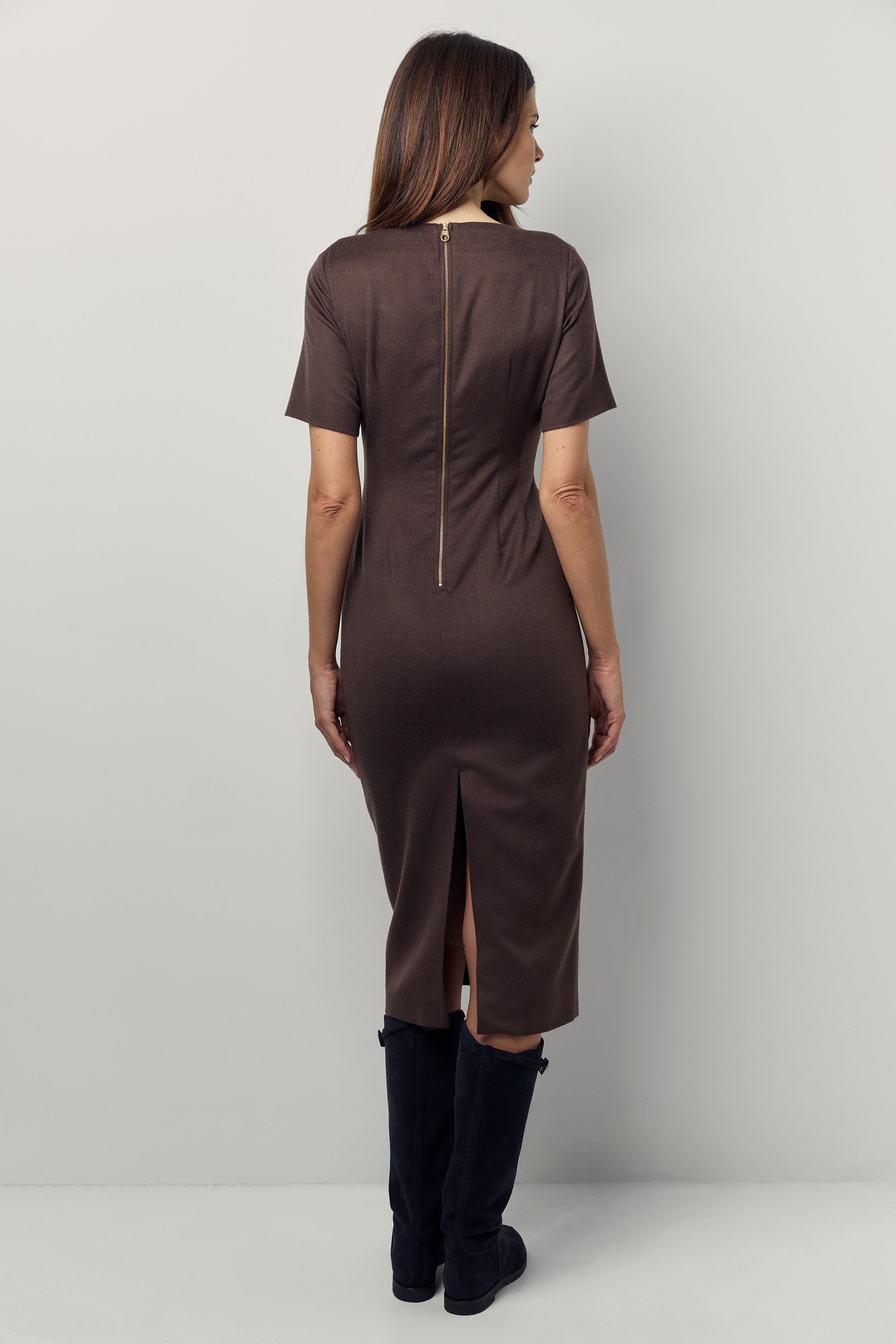 Piuma cashmere pencil dress