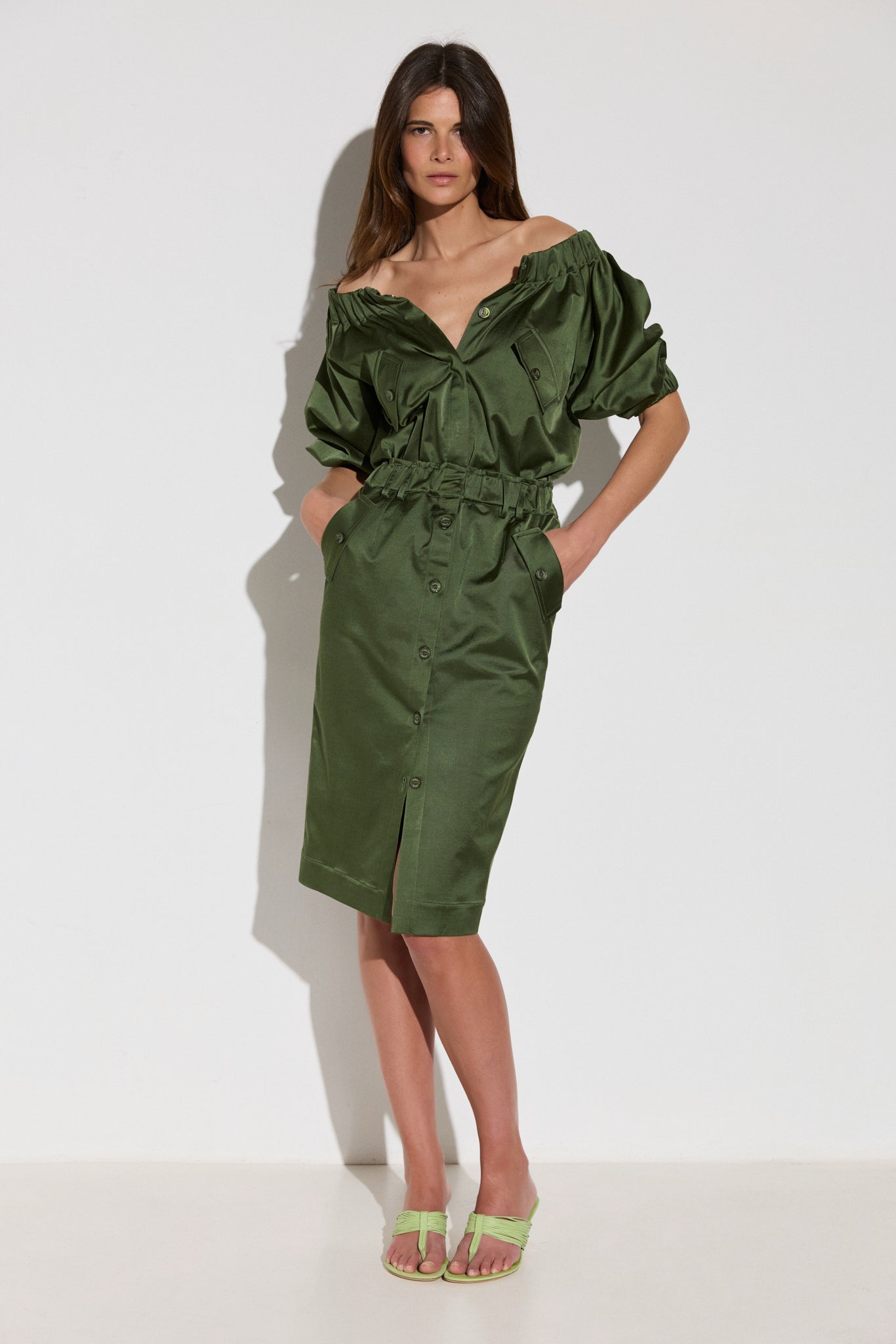 Robe midi MILITARE