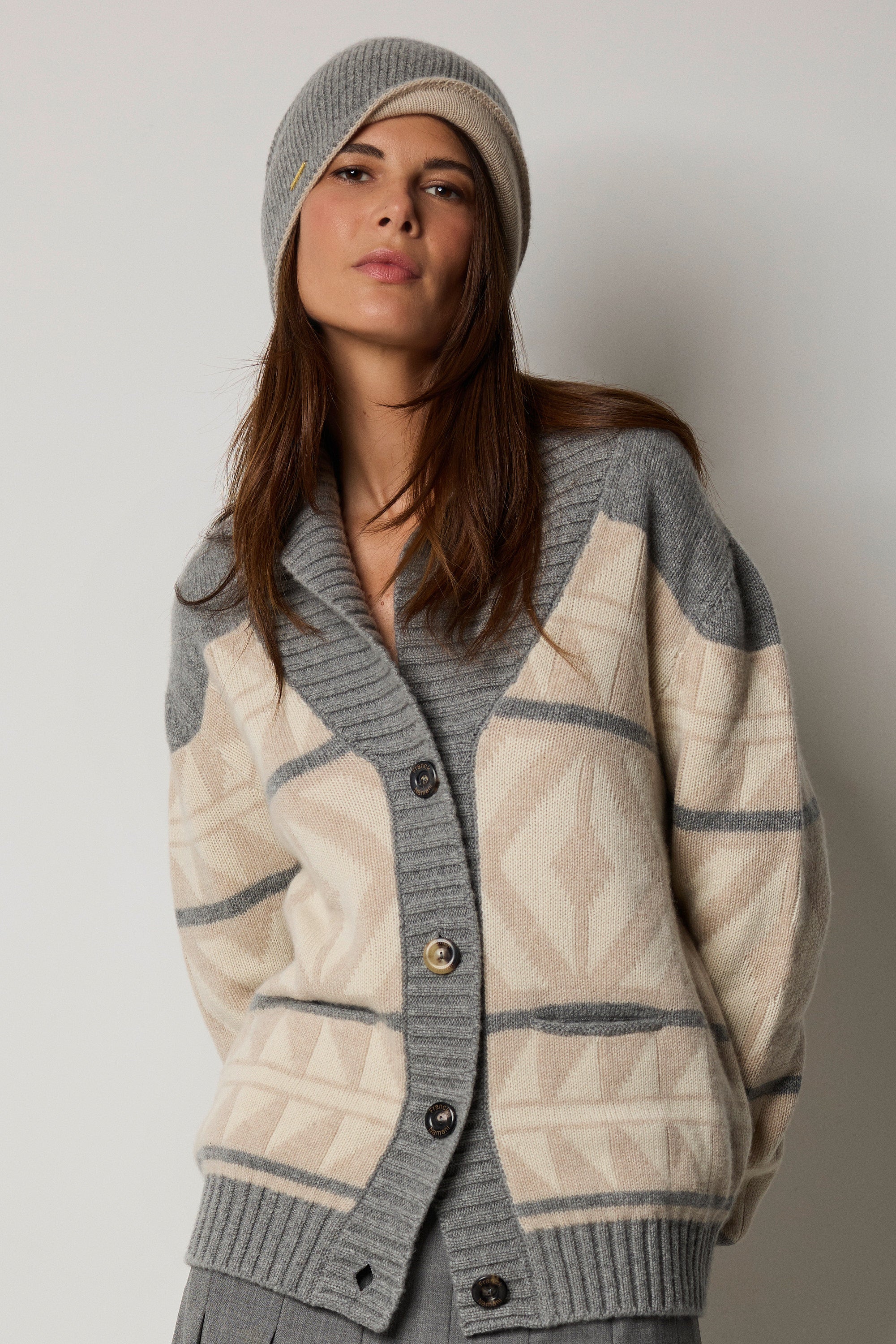 WEEK-END jacquard cardigan
