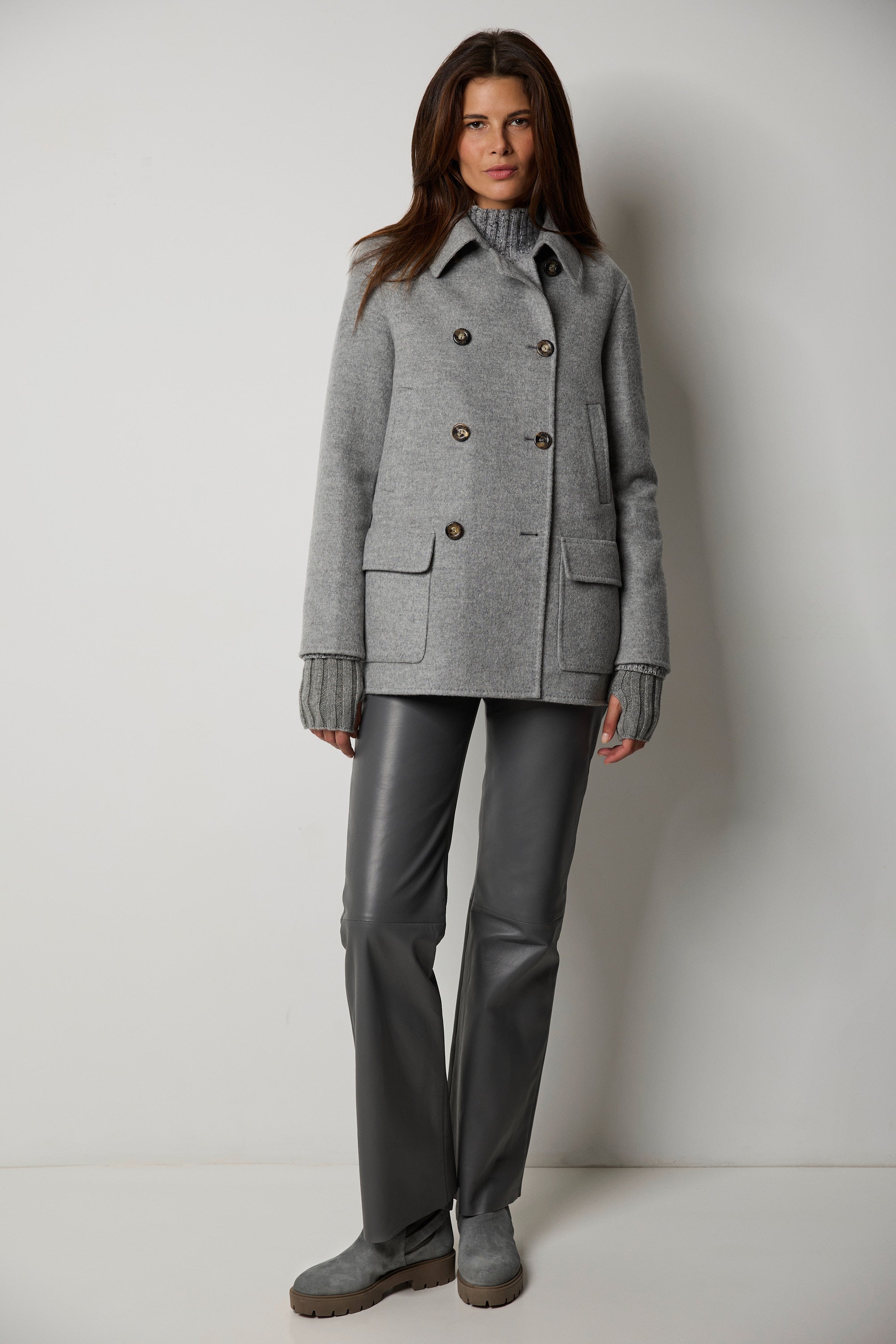 NAPOLI double cashmere pea coat