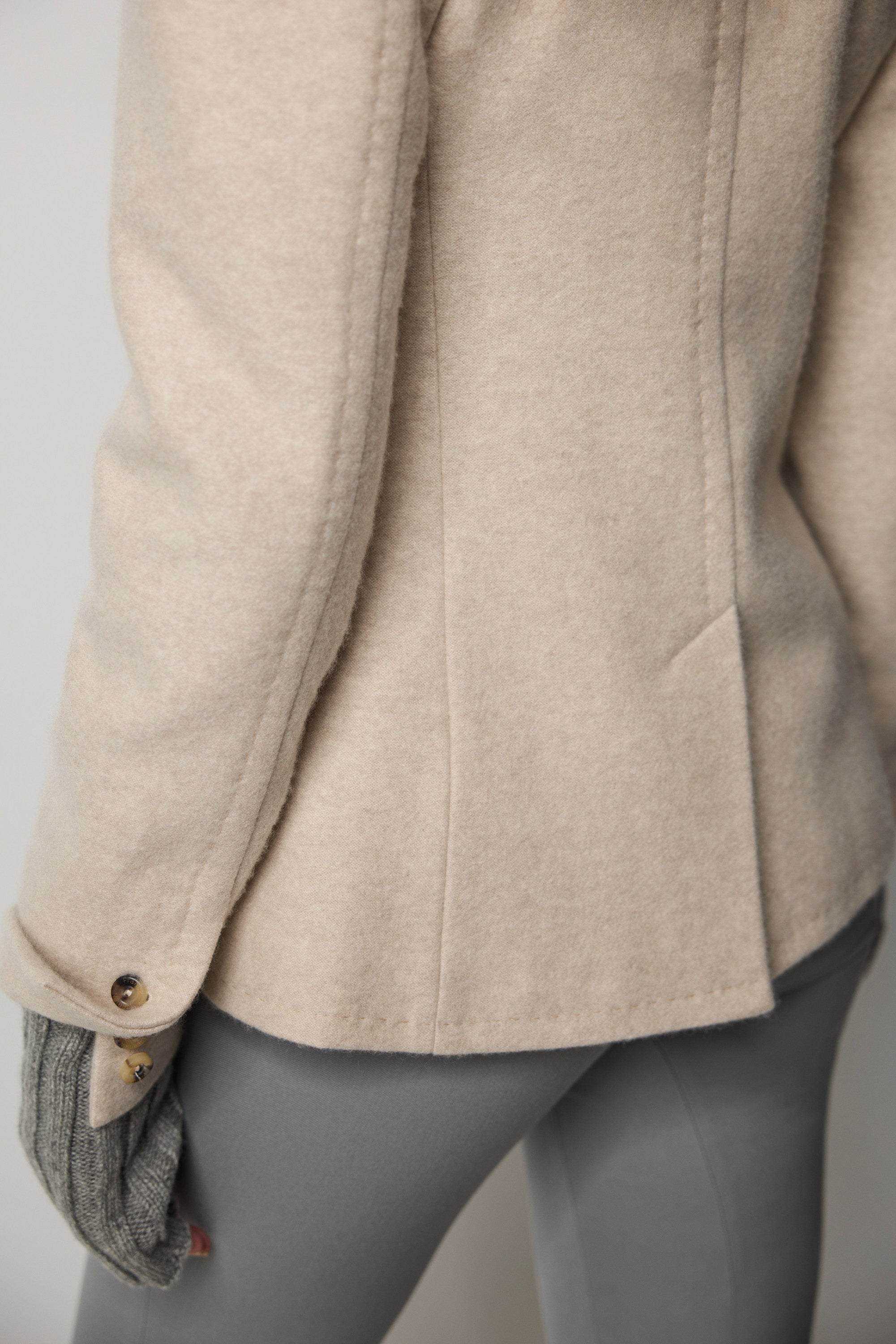 PARIGI felt cashmere jacket