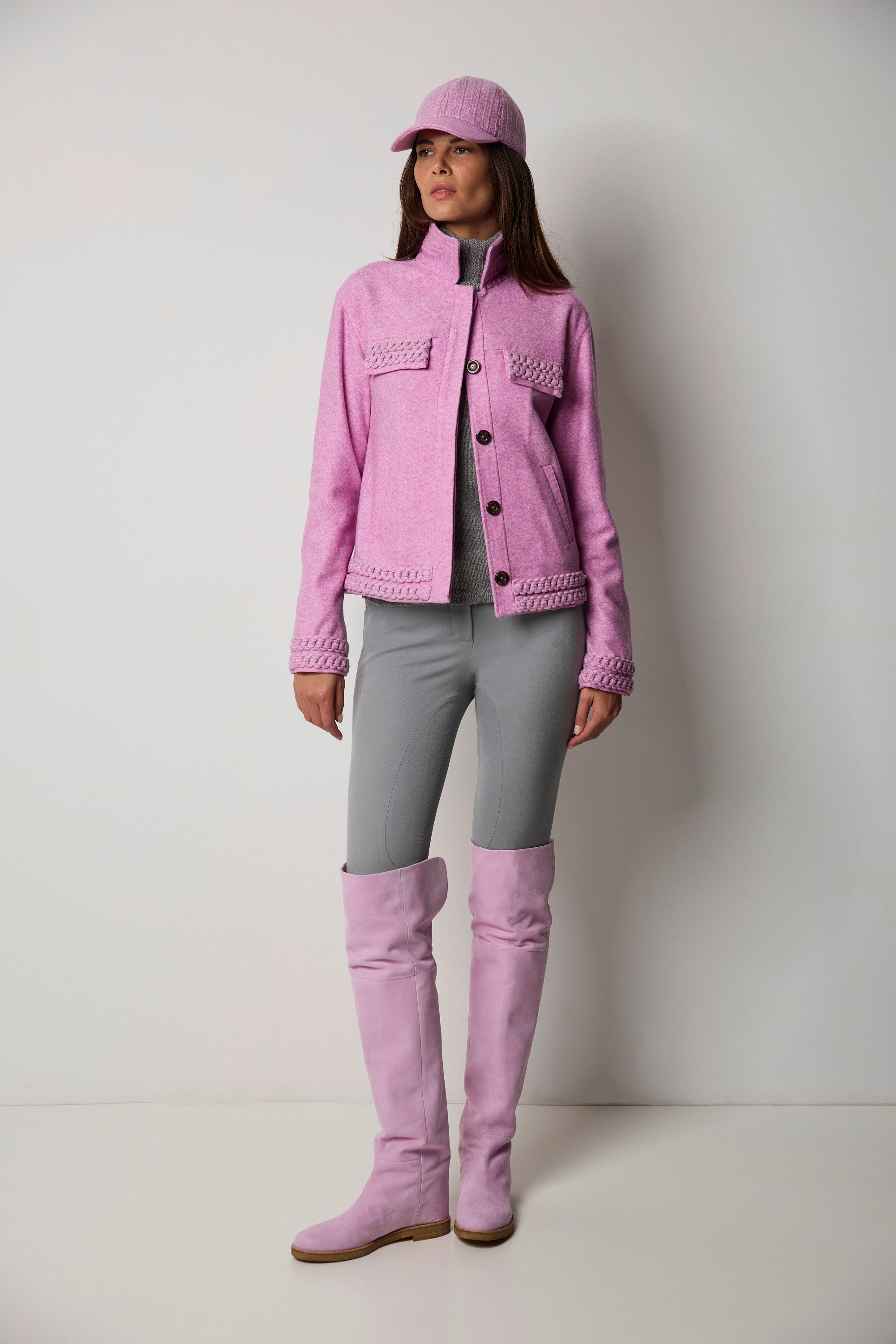 BIARRITZ felt cashmere jacket