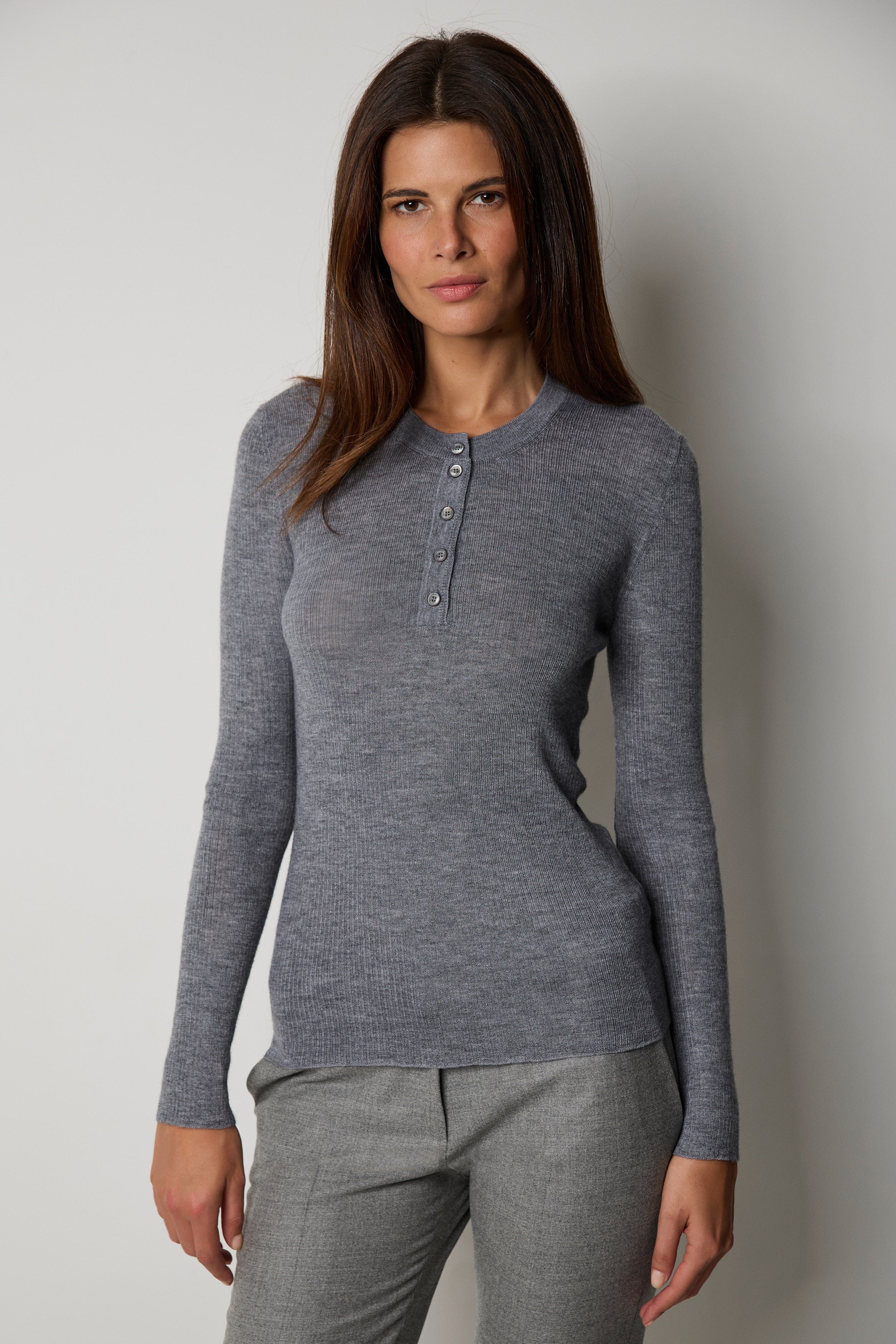Tunisian collar sweater