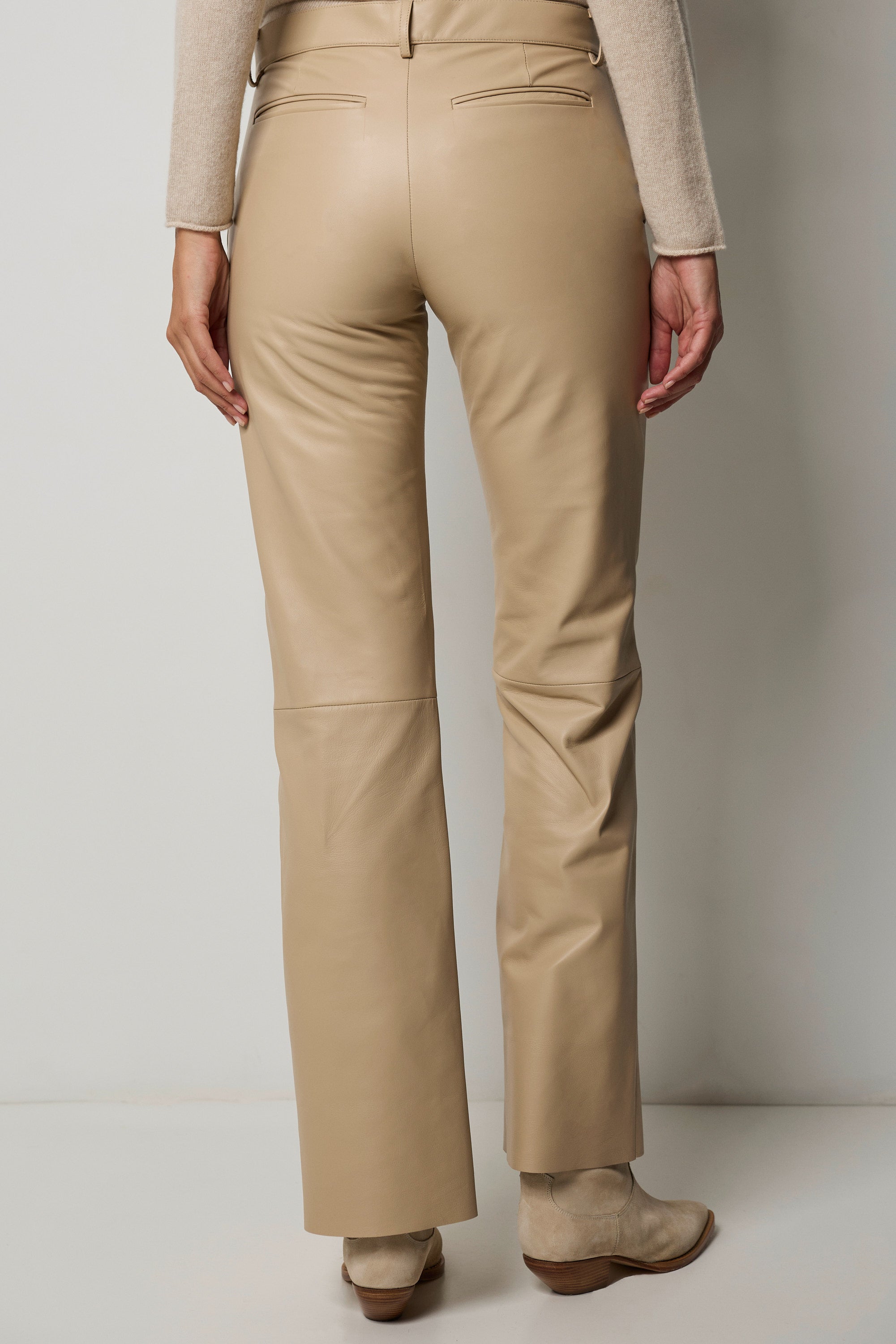 Nappa leather pants
