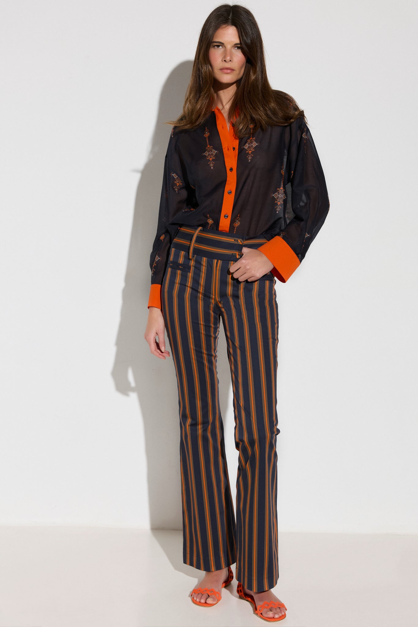 RIGA striped trousers