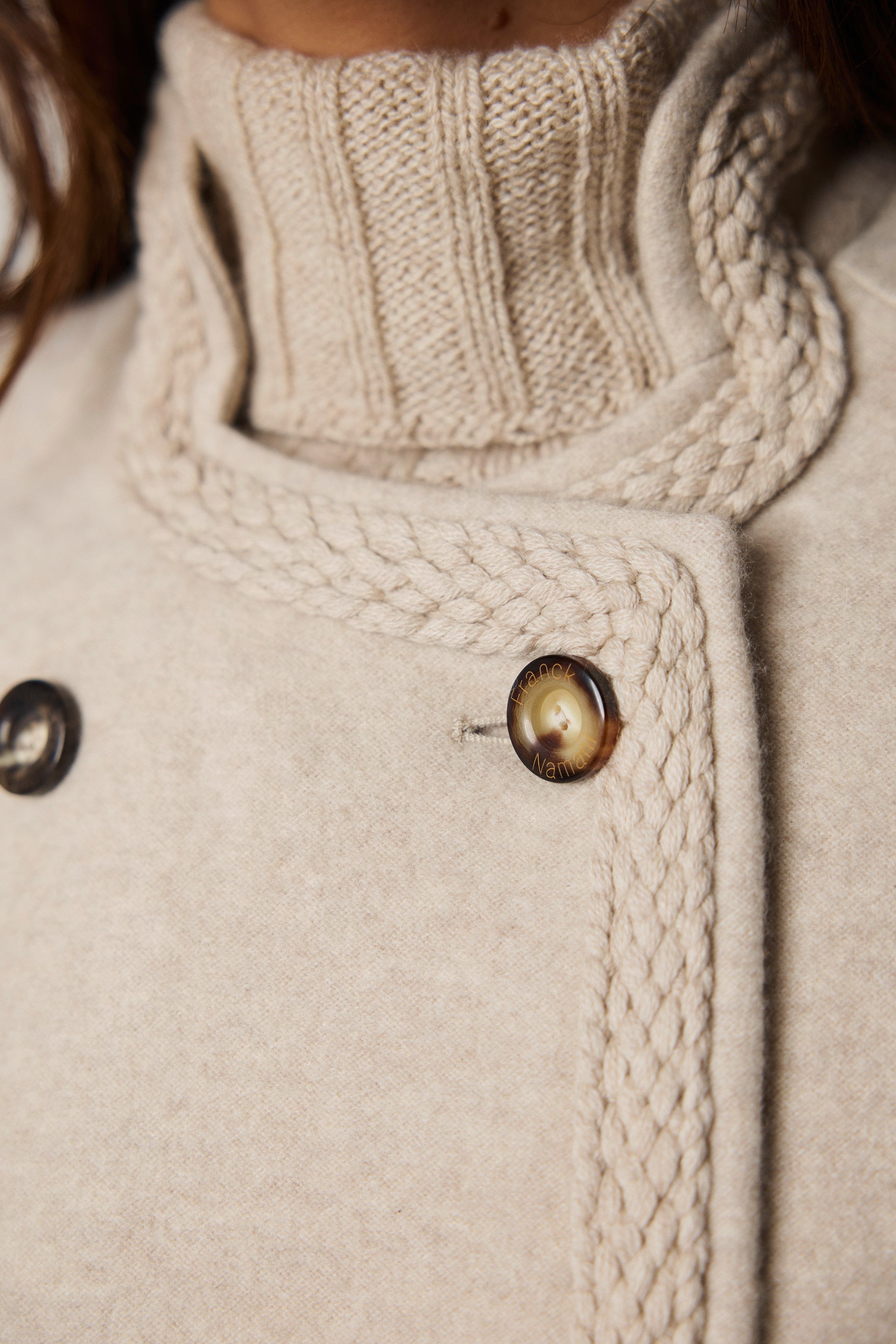 SAINT-MALO cashmere felt pea coat