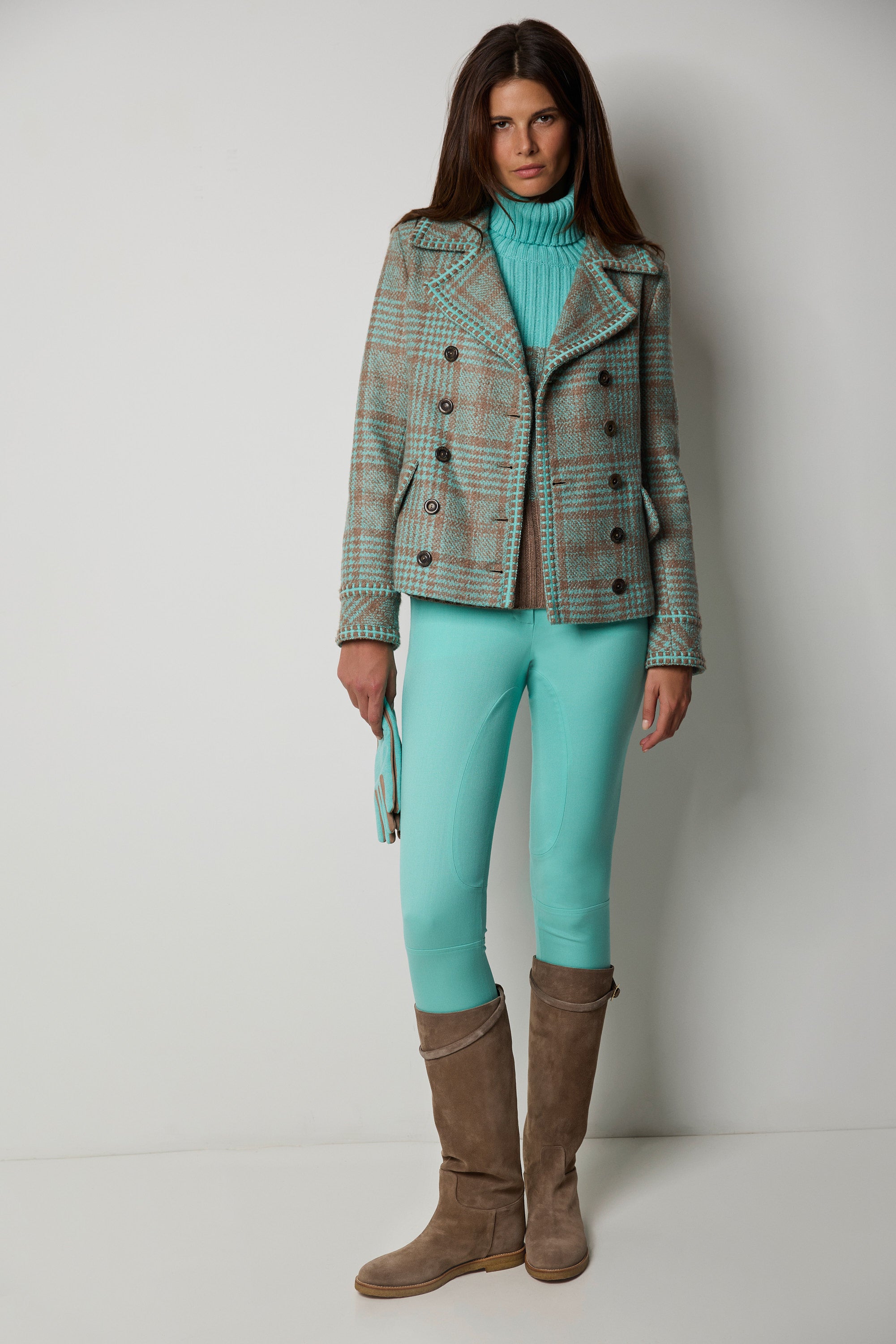 NEW YORK cashmere and silk bouclé jacket