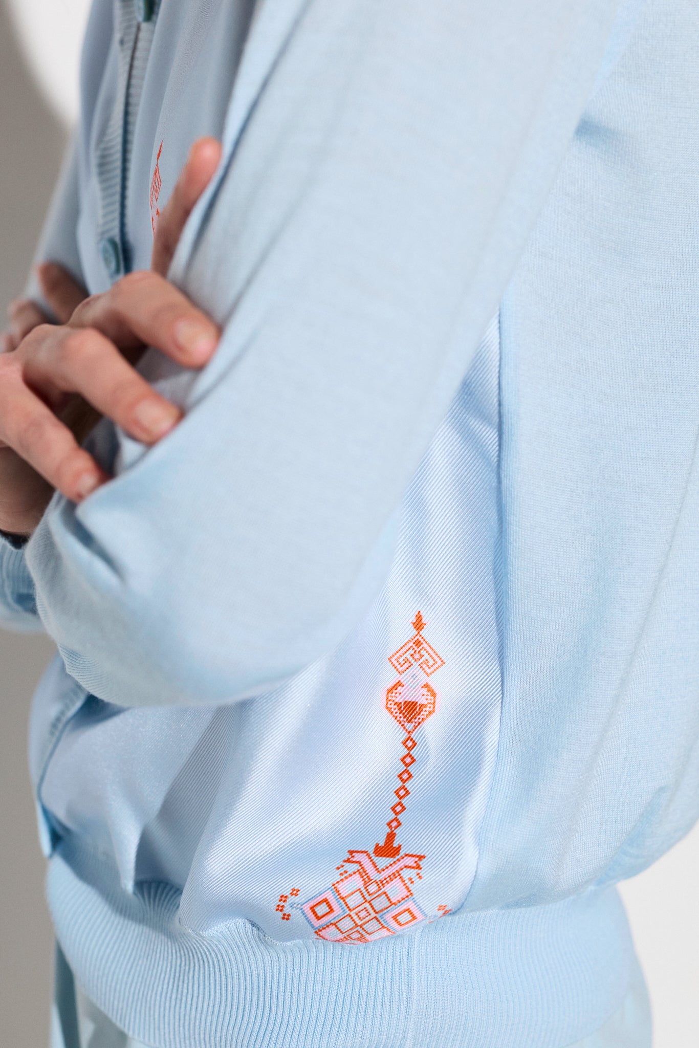 PEARL cashmere and silk cardigan