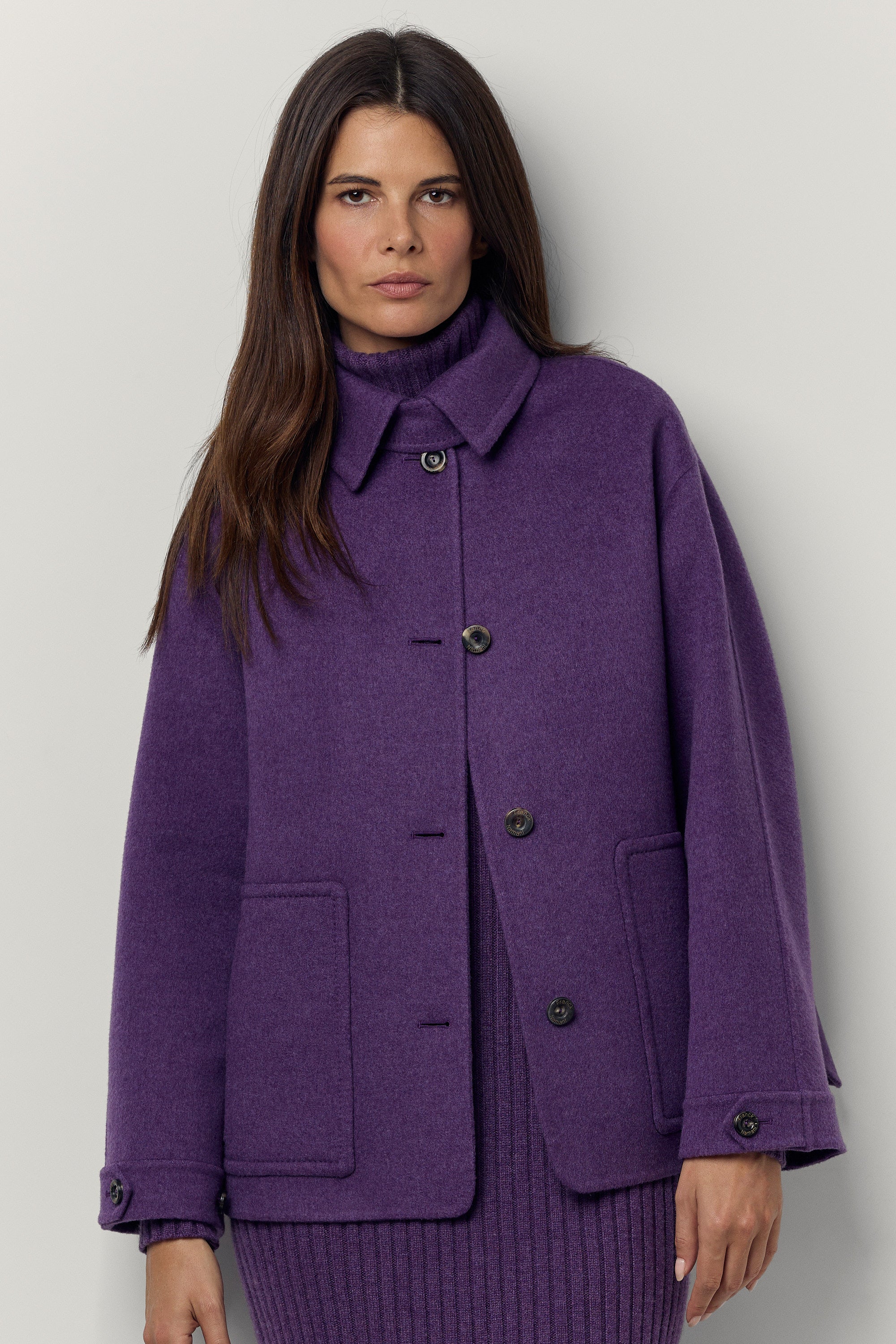 Veste en cachemire double Poup