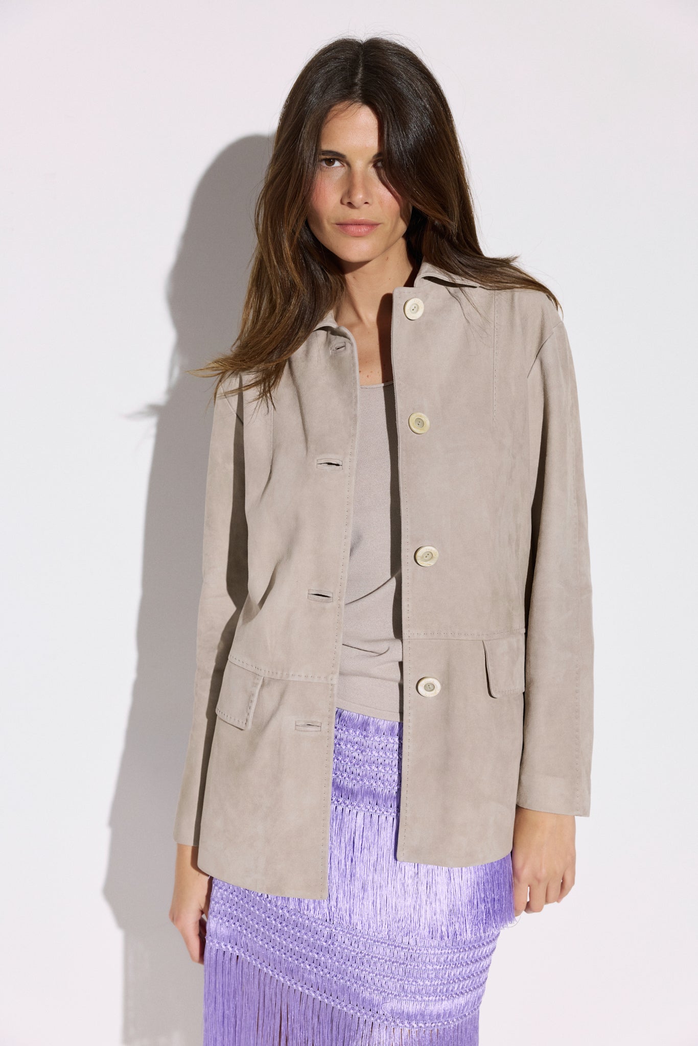 Veste en suède PEINTRE