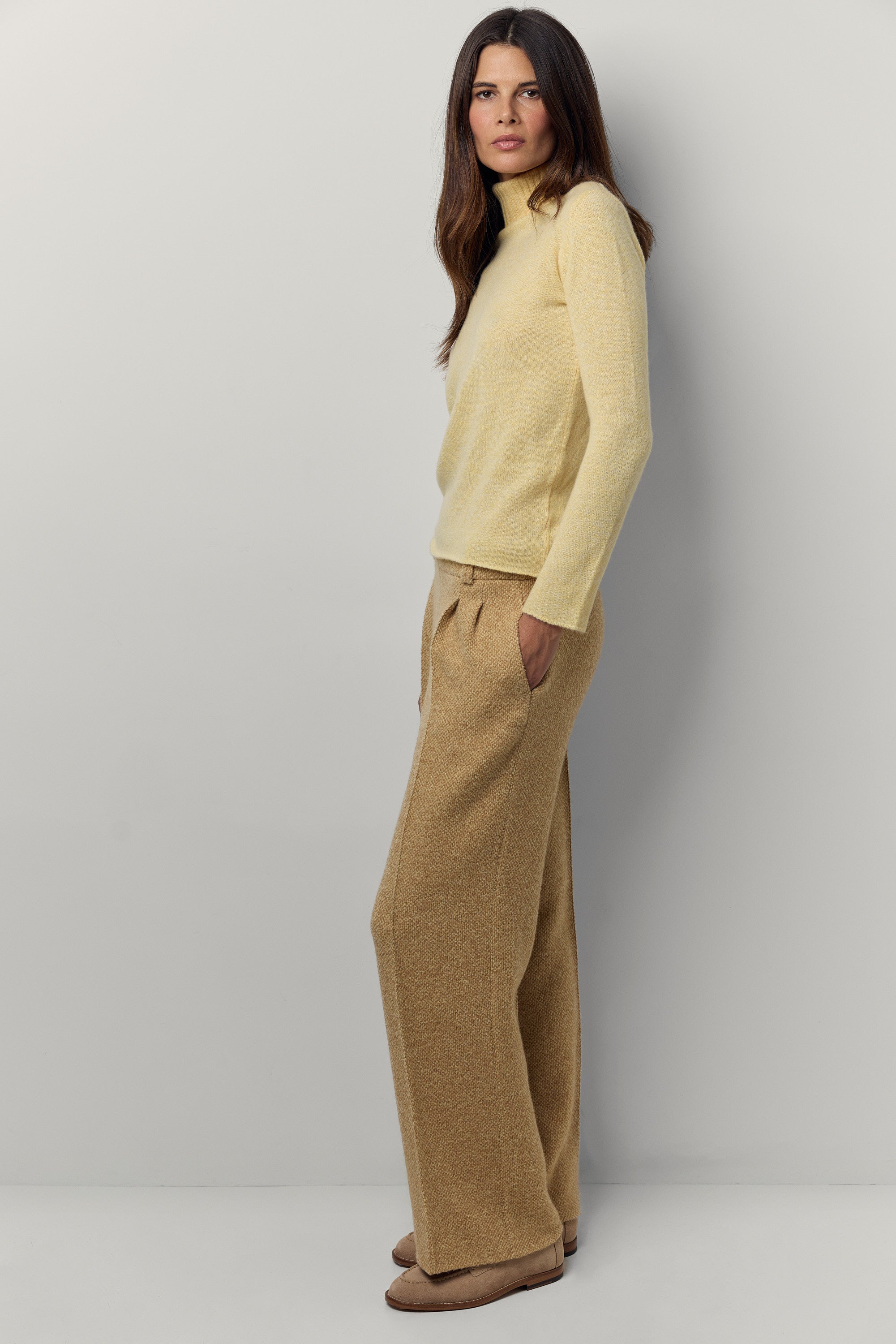 Franck mélange cashmere trousers