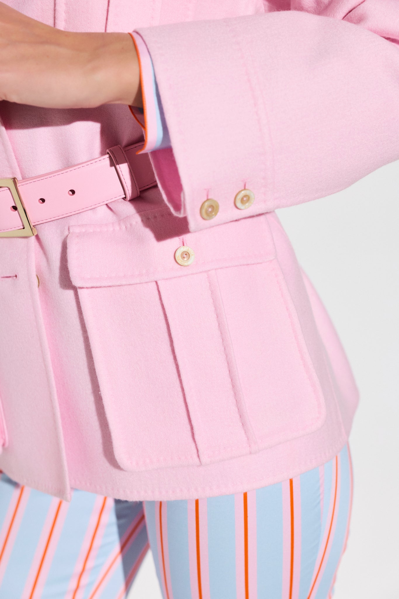 Veste Saharienne en baby cachemire
