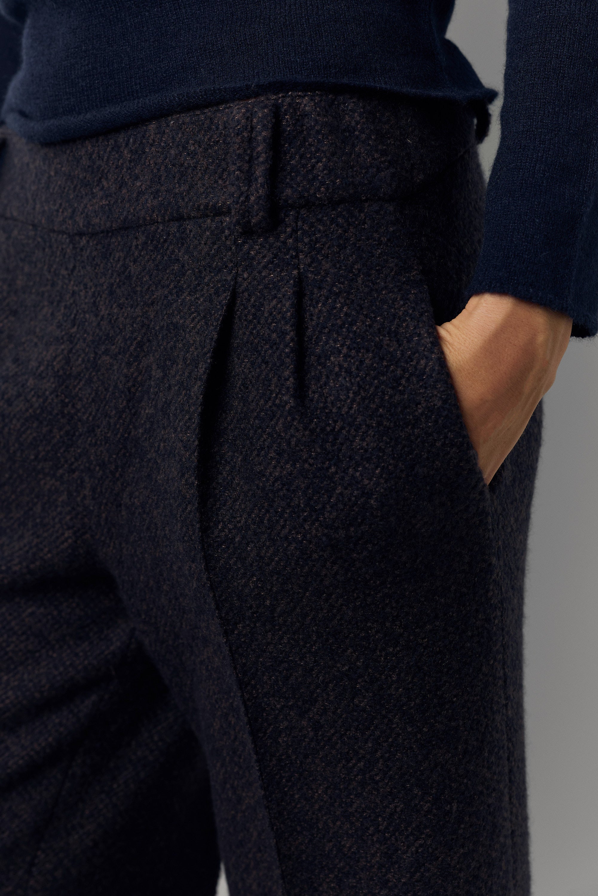 Franck mélange cashmere trousers