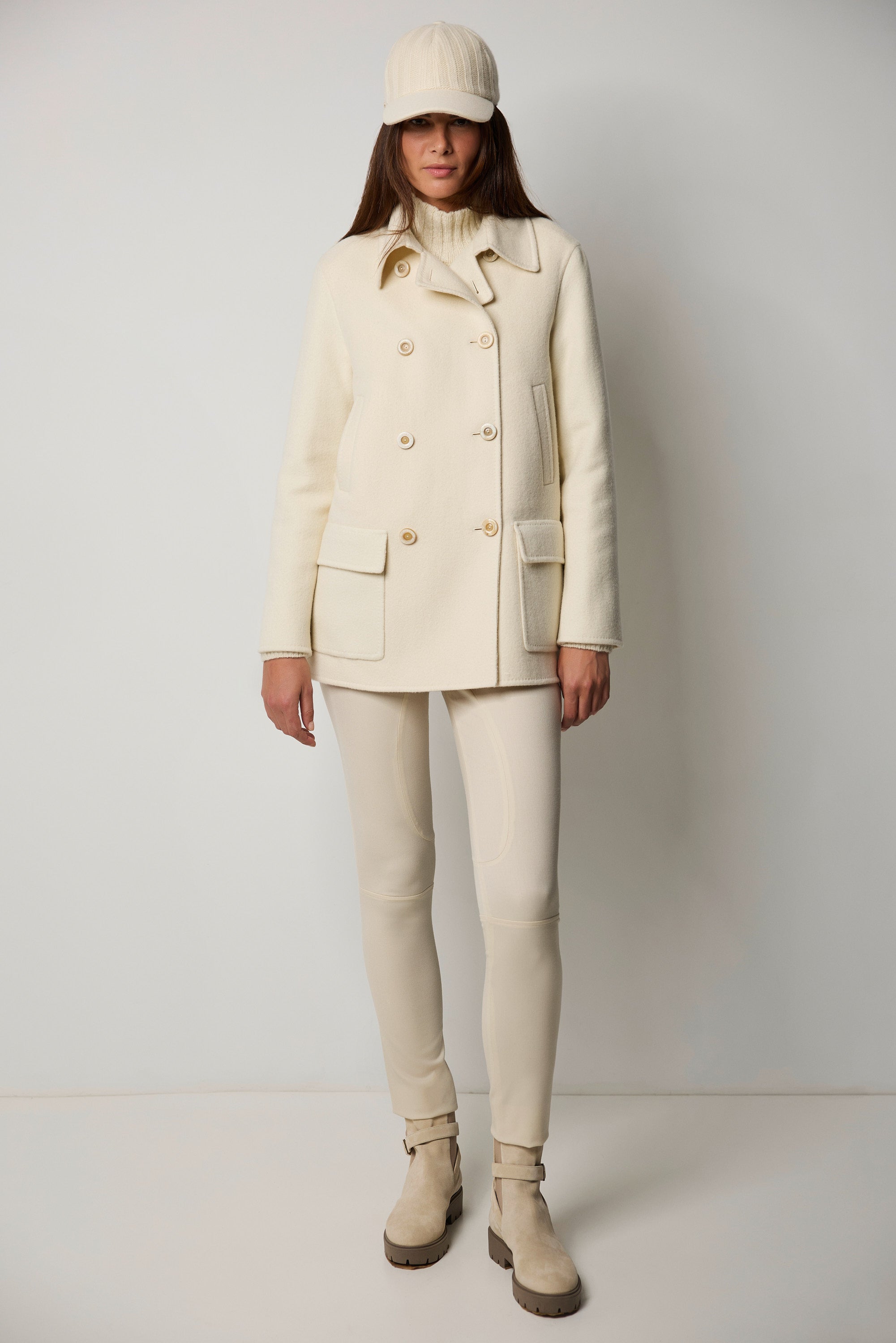 NAPOLI double cashmere pea coat