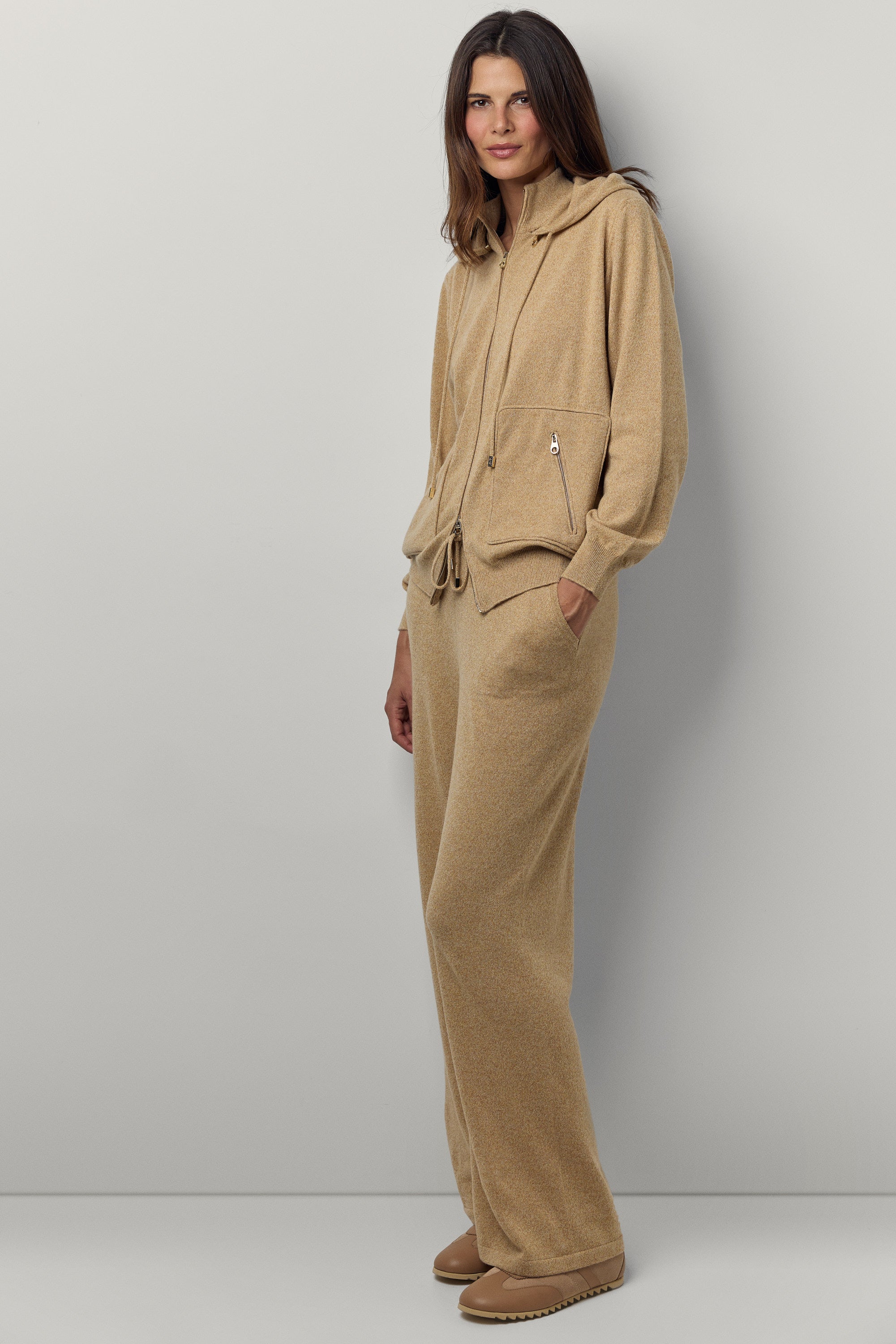 Pantalon de jogging en cachemire chiné