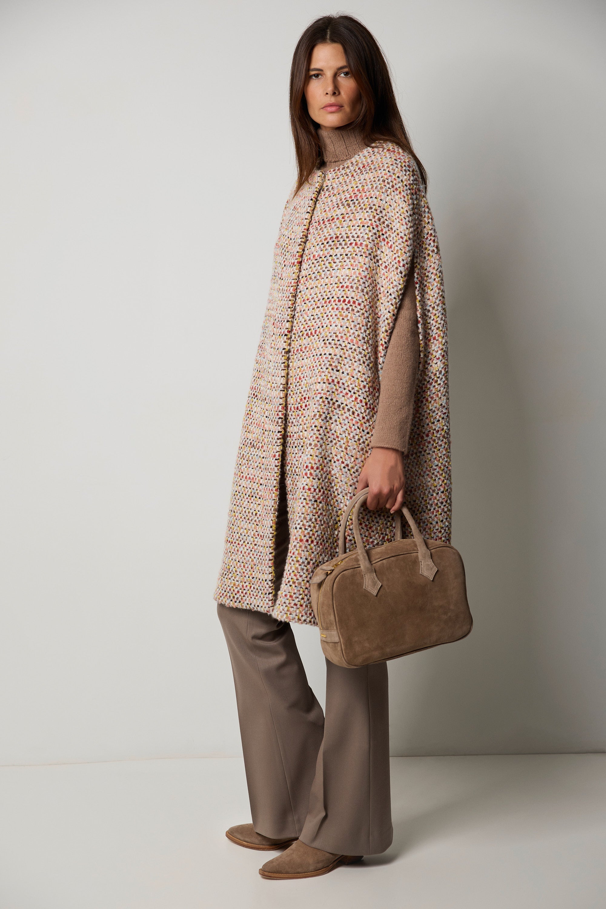 LA BAULE cashmere and silk cape