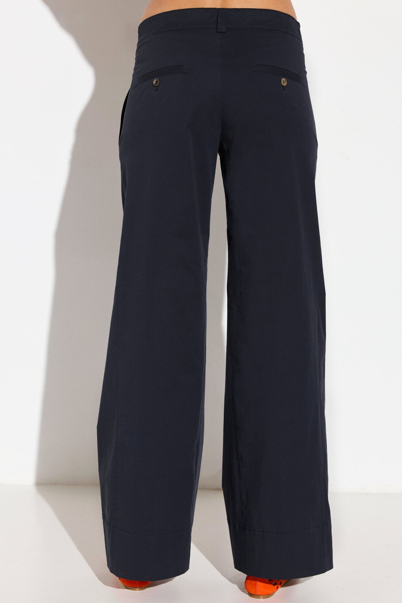 Pantalon large en coton stretch MARICA