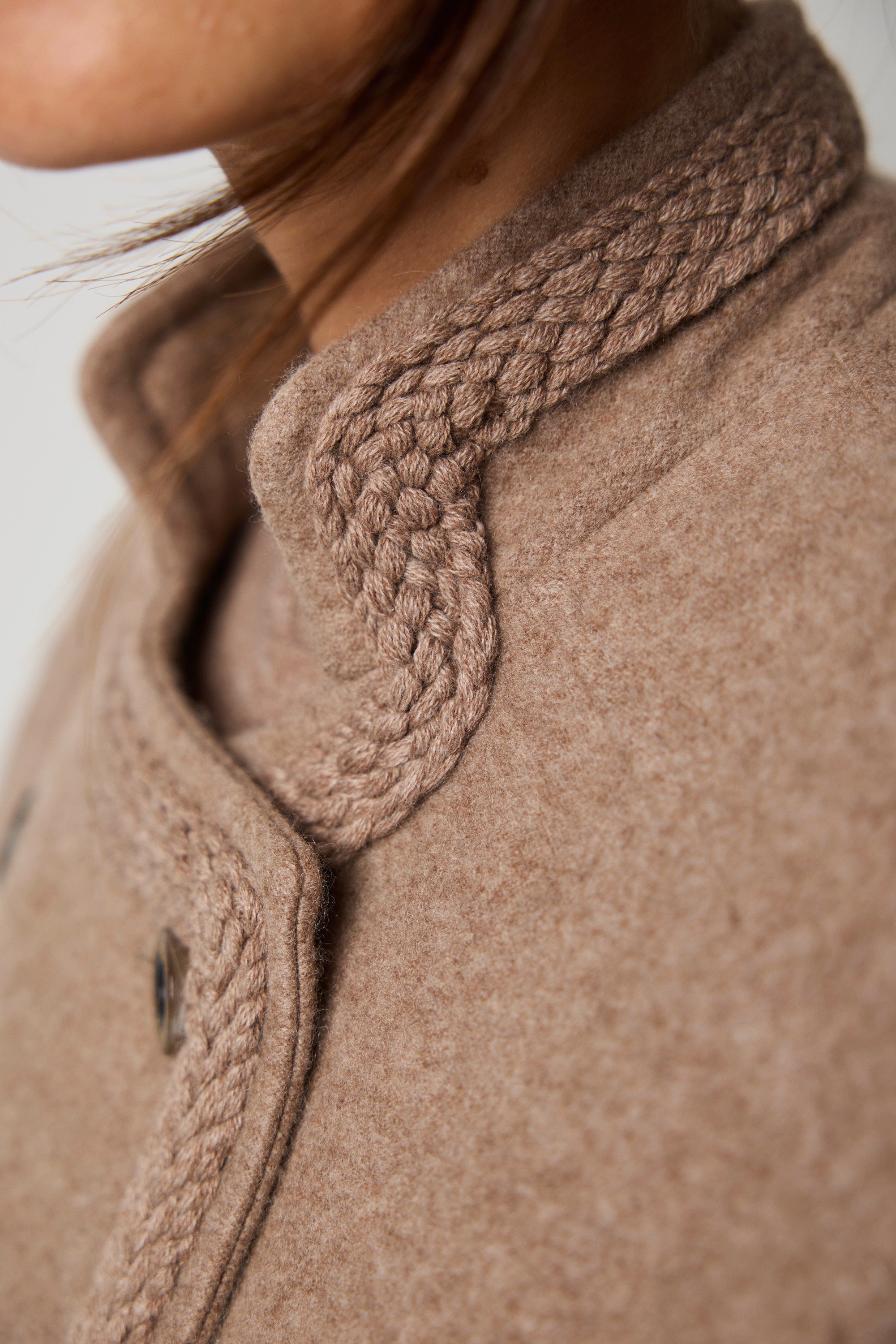SAINT-MALO cashmere felt pea coat