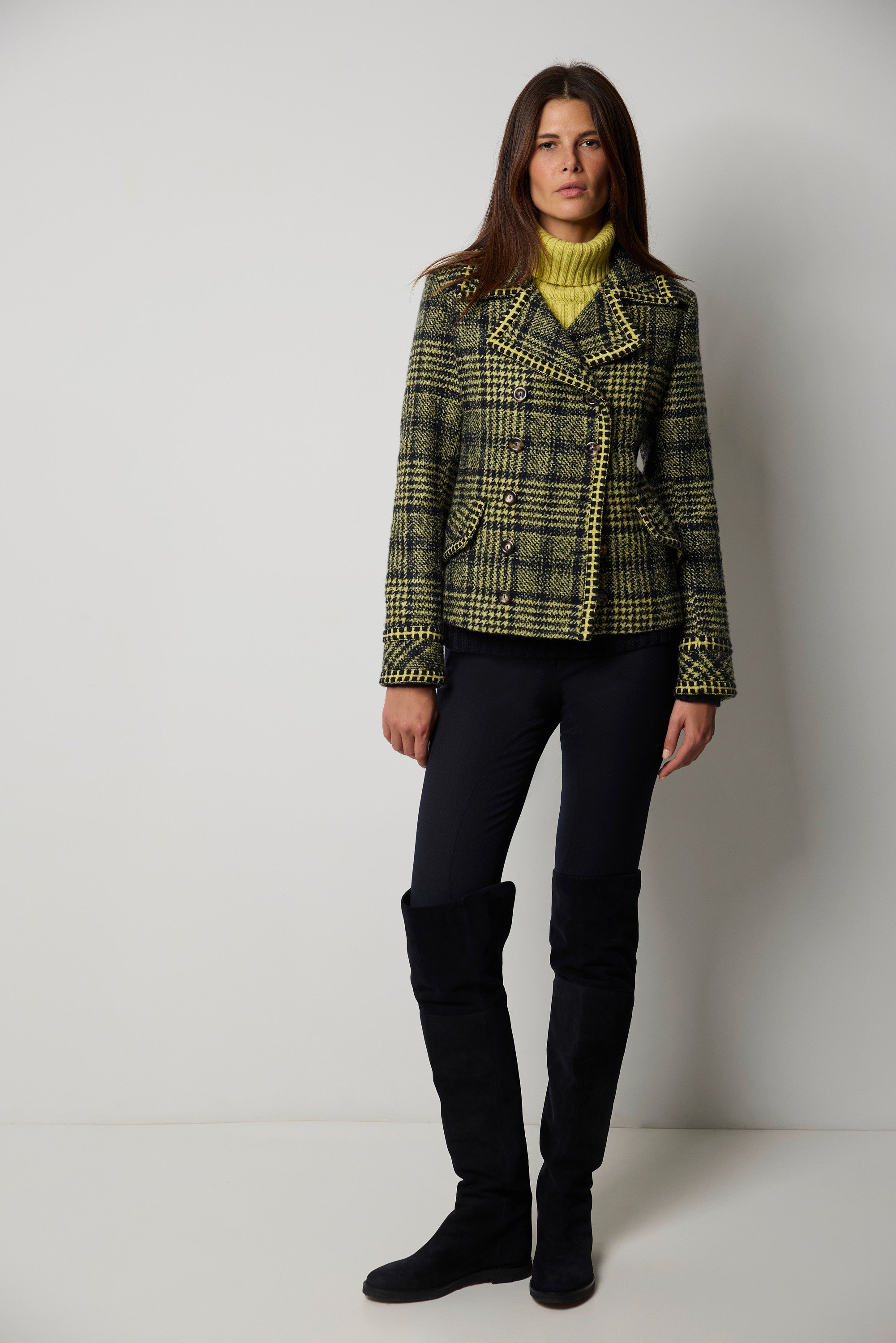 NEW YORK cashmere and silk bouclé jacket