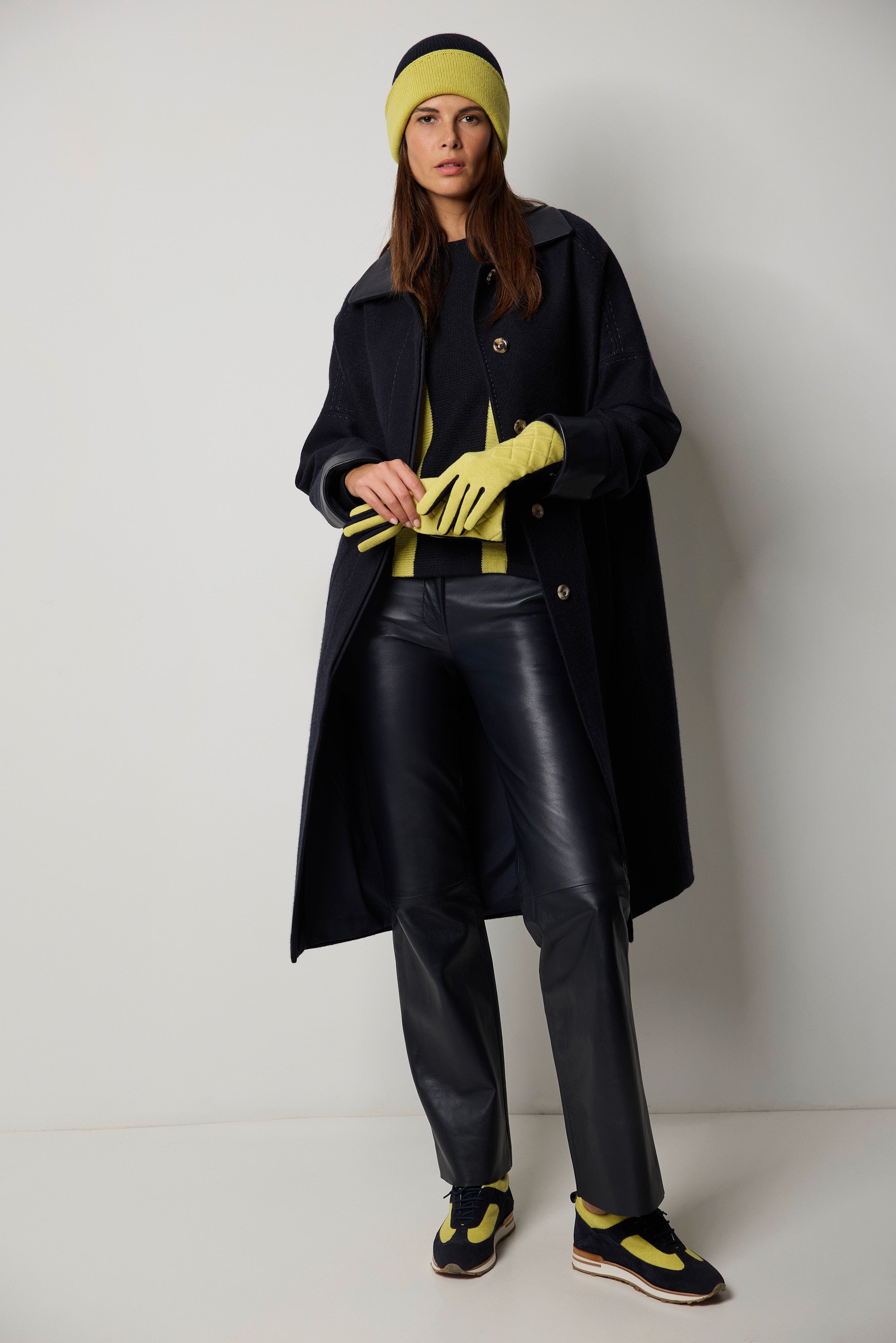 Nappa leather pants