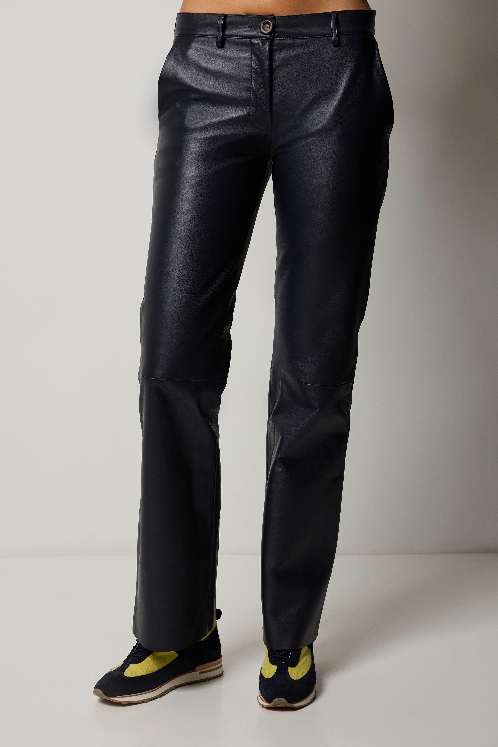 Nappa leather pants