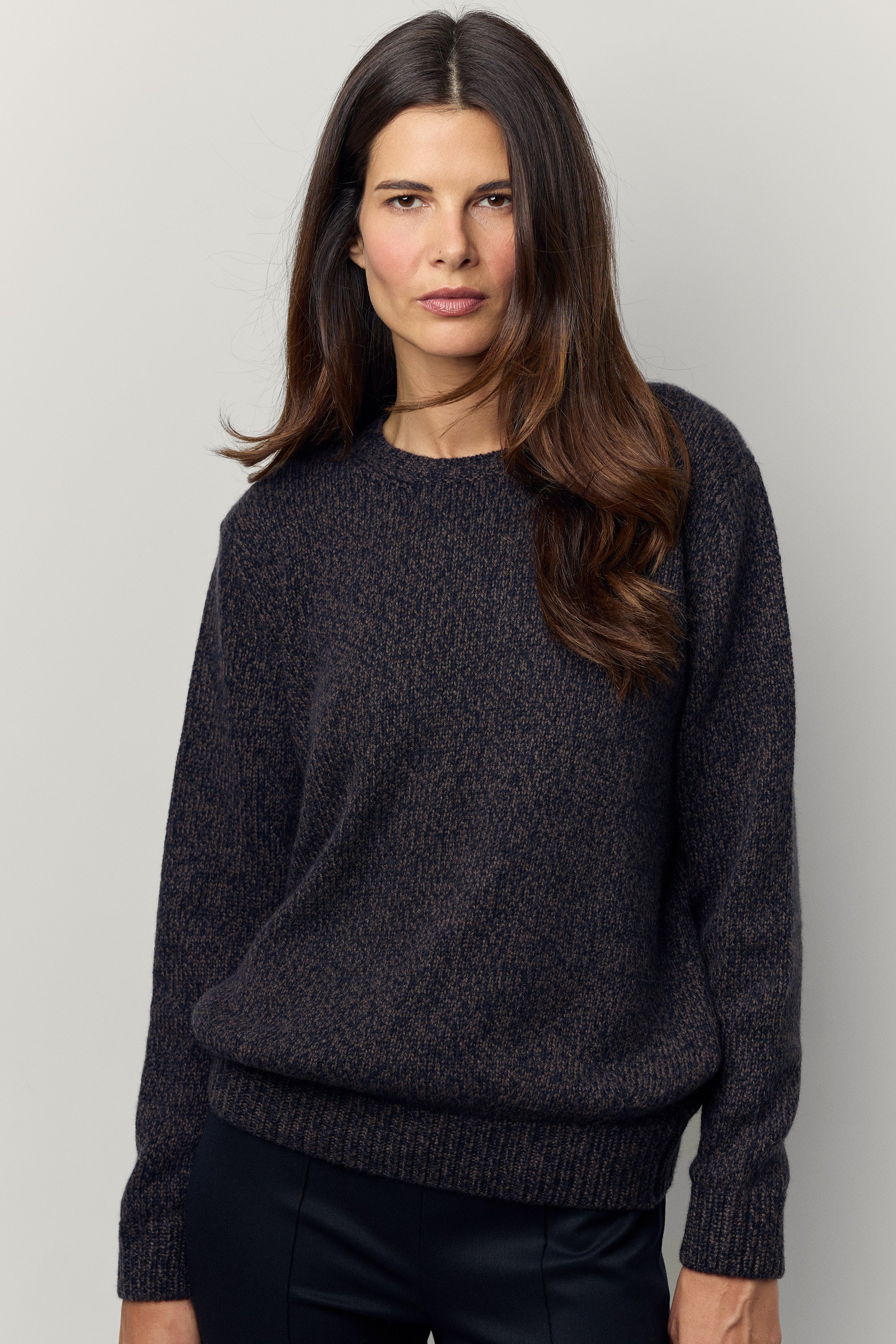 Pull en cachemire chiné