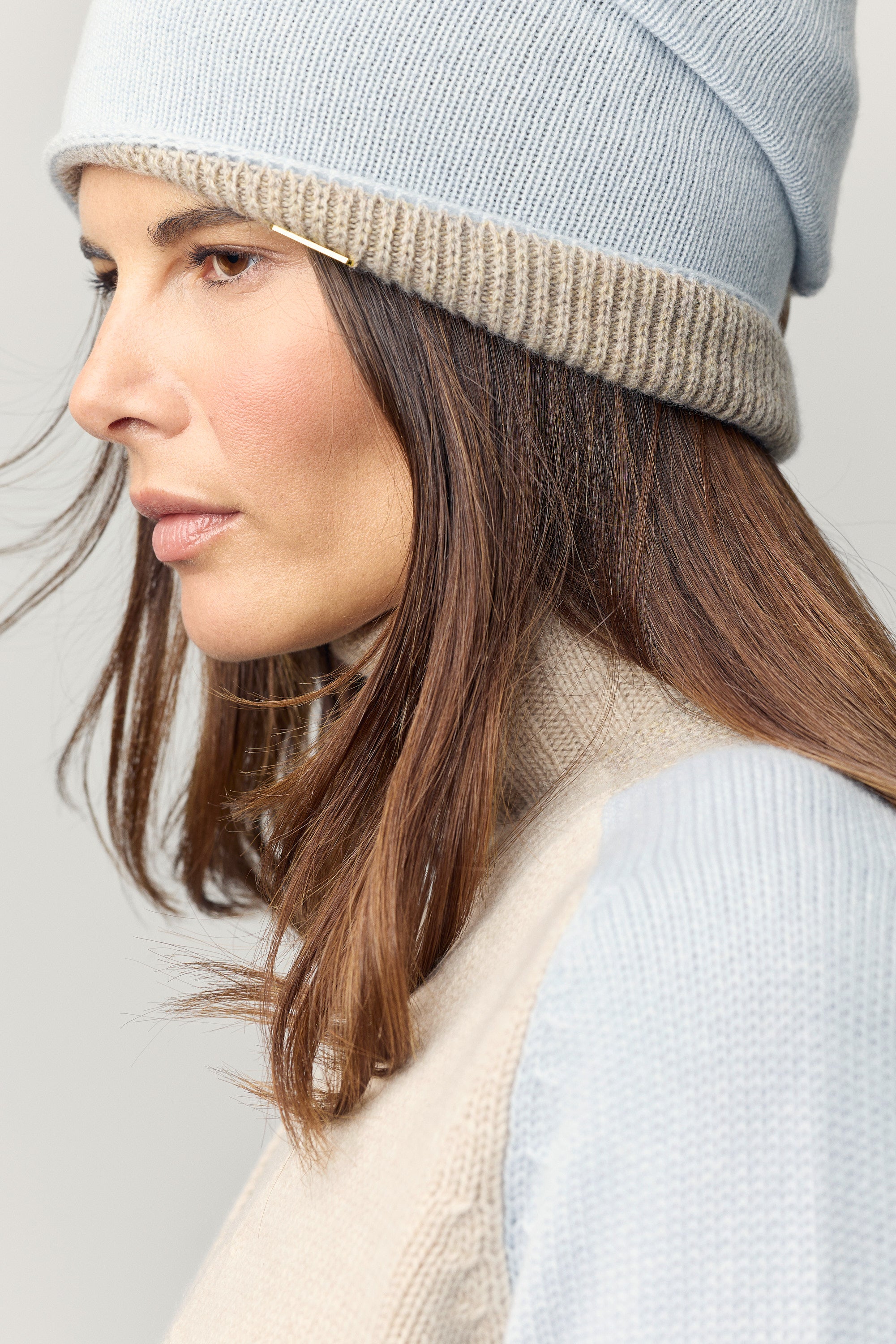 Reversible Cashmere Beanie Boy