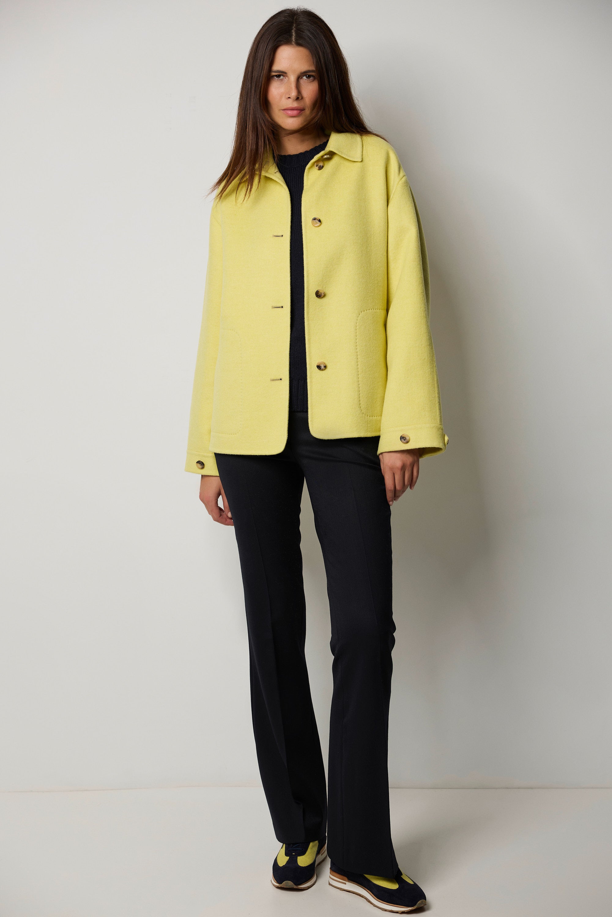 CAPRI double cashmere shirt jacket