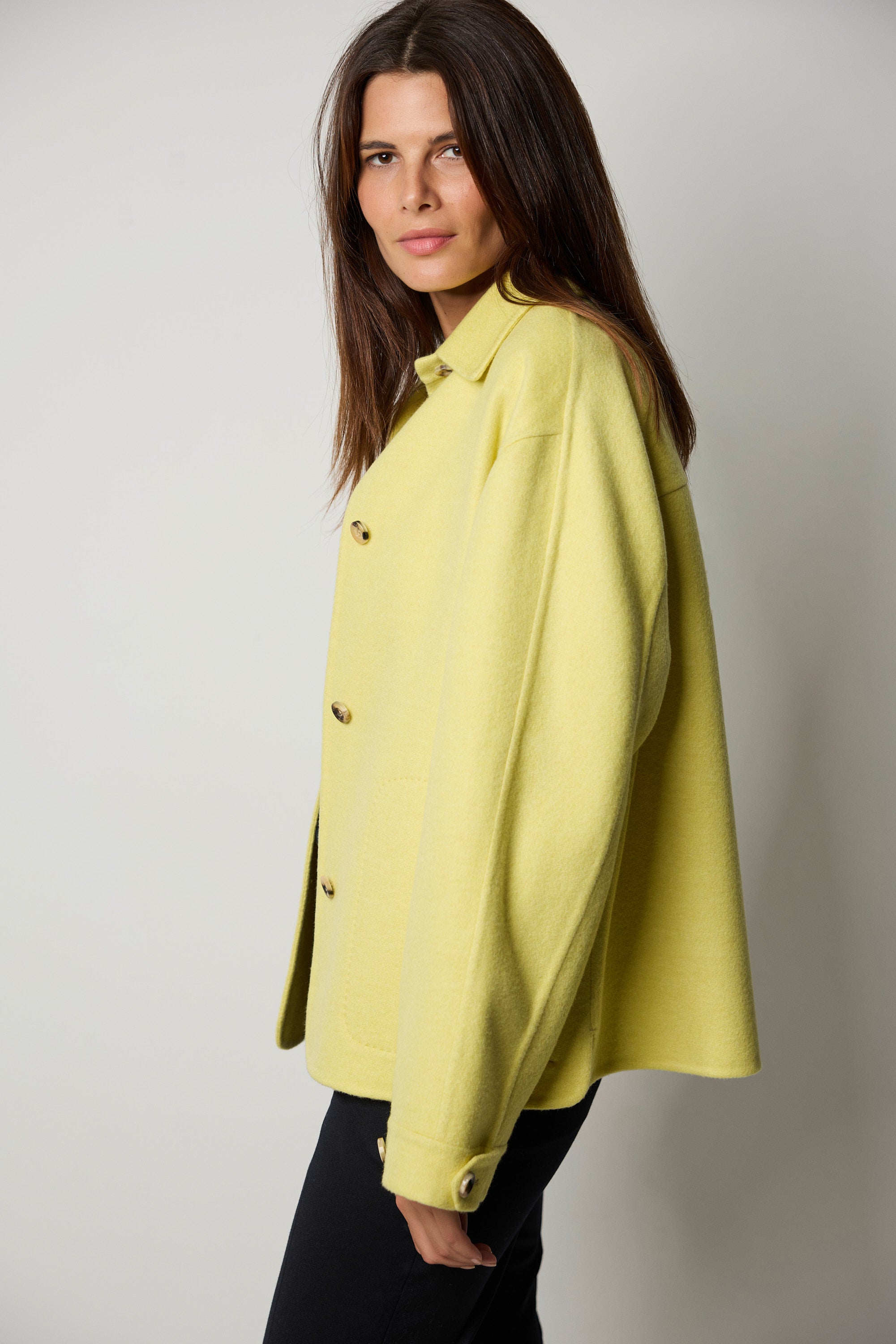 CAPRI double cashmere shirt jacket