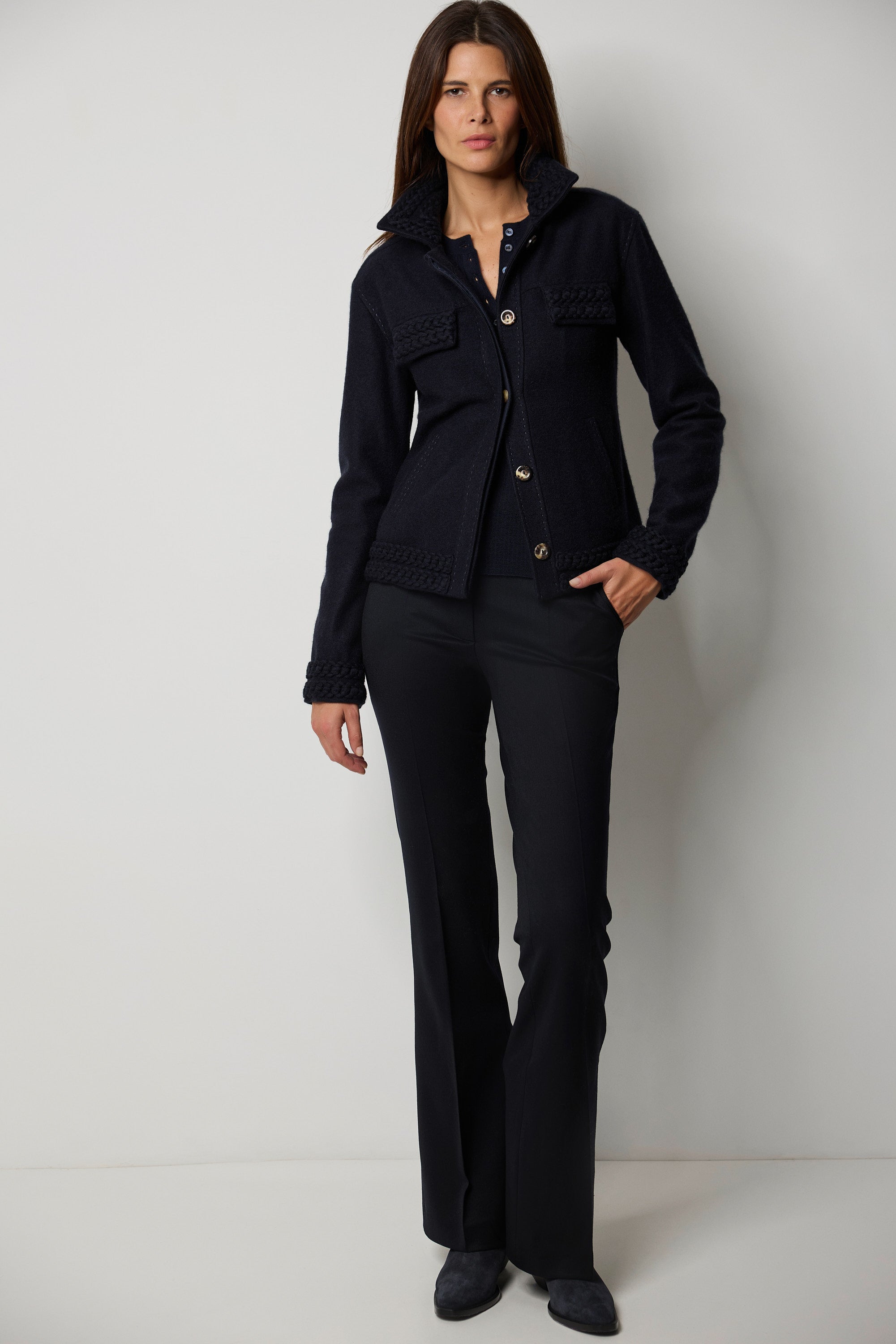 BIARRITZ felt cashmere jacket