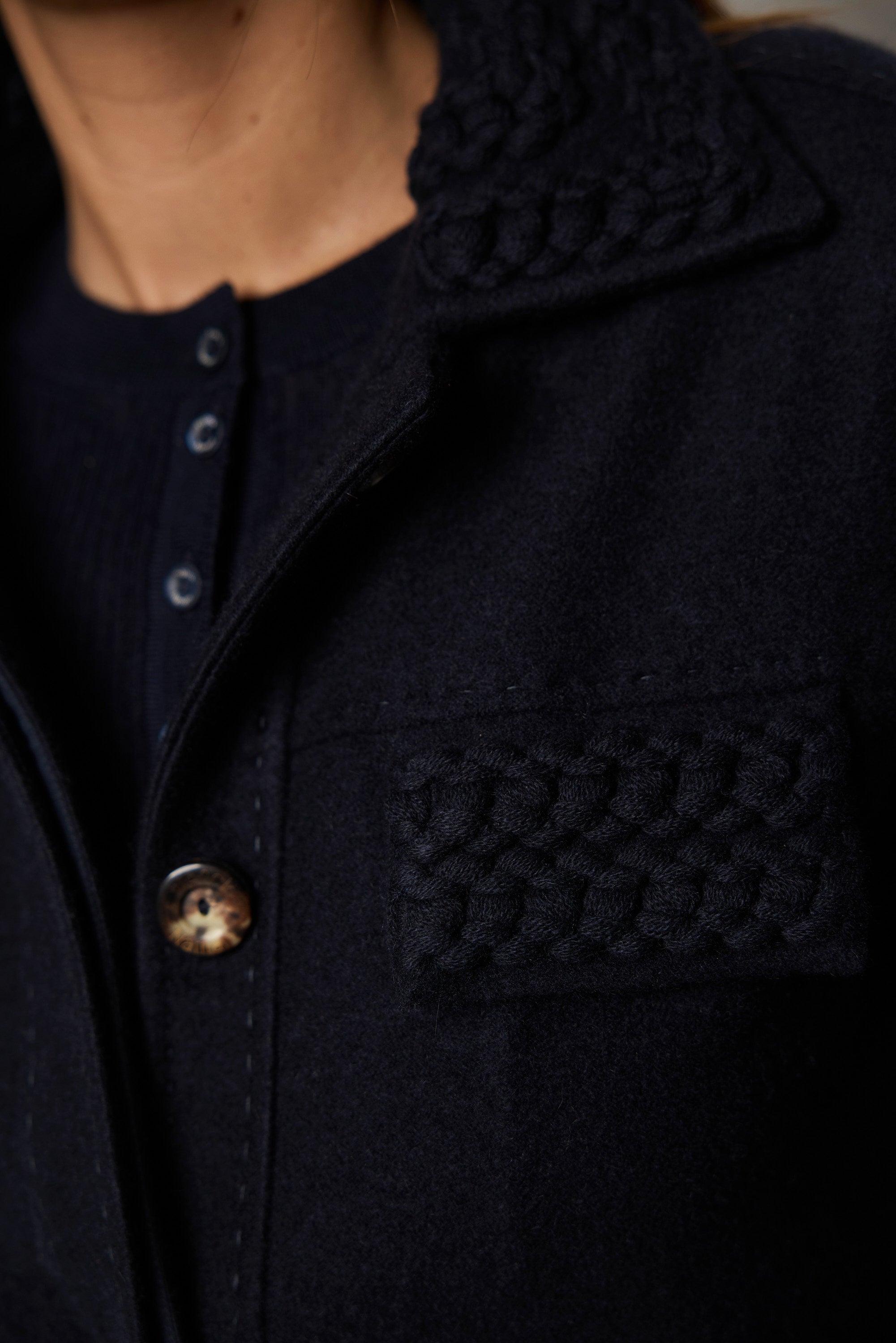 BIARRITZ felt cashmere jacket