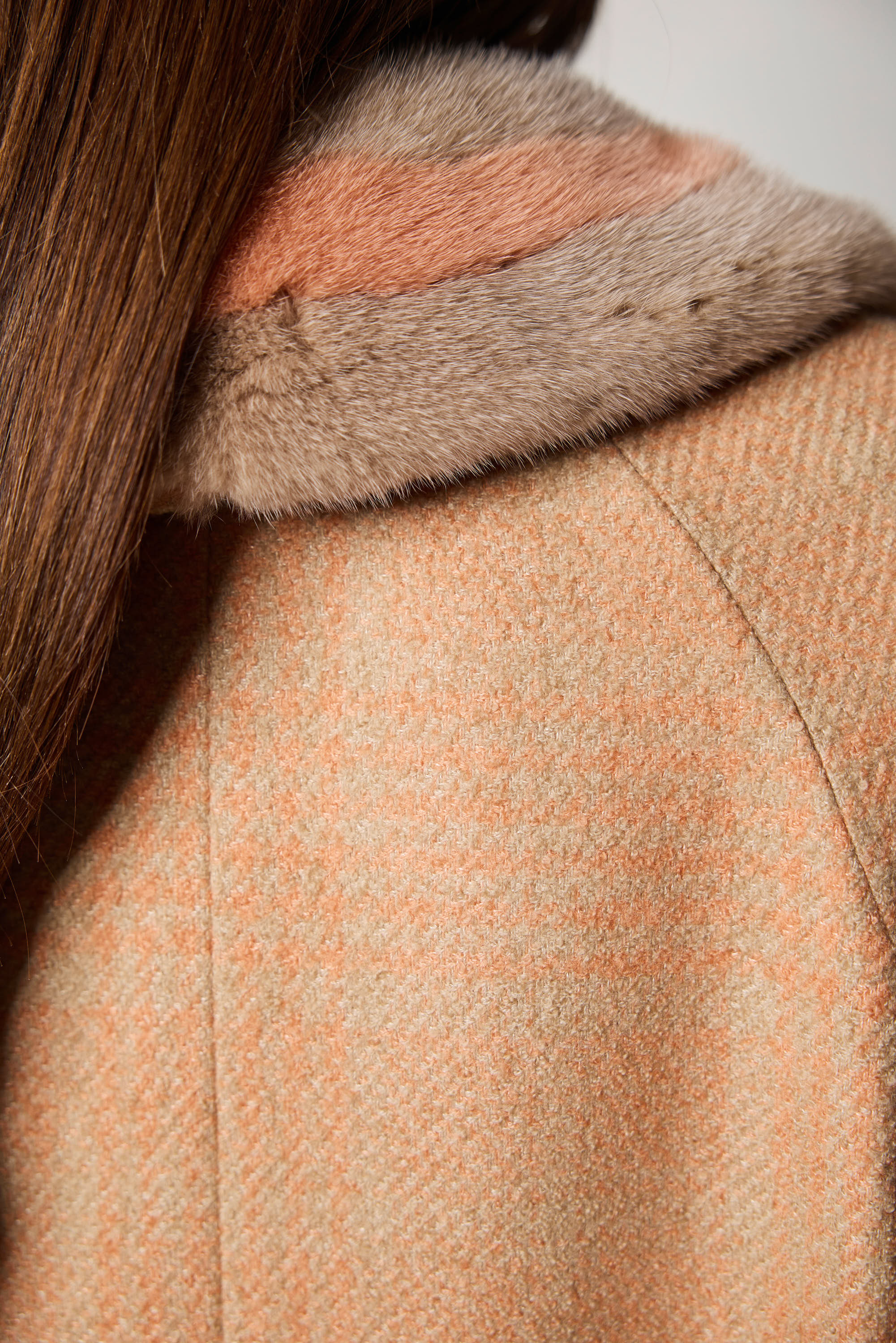 LONDON cashmere and silk bouclé coat