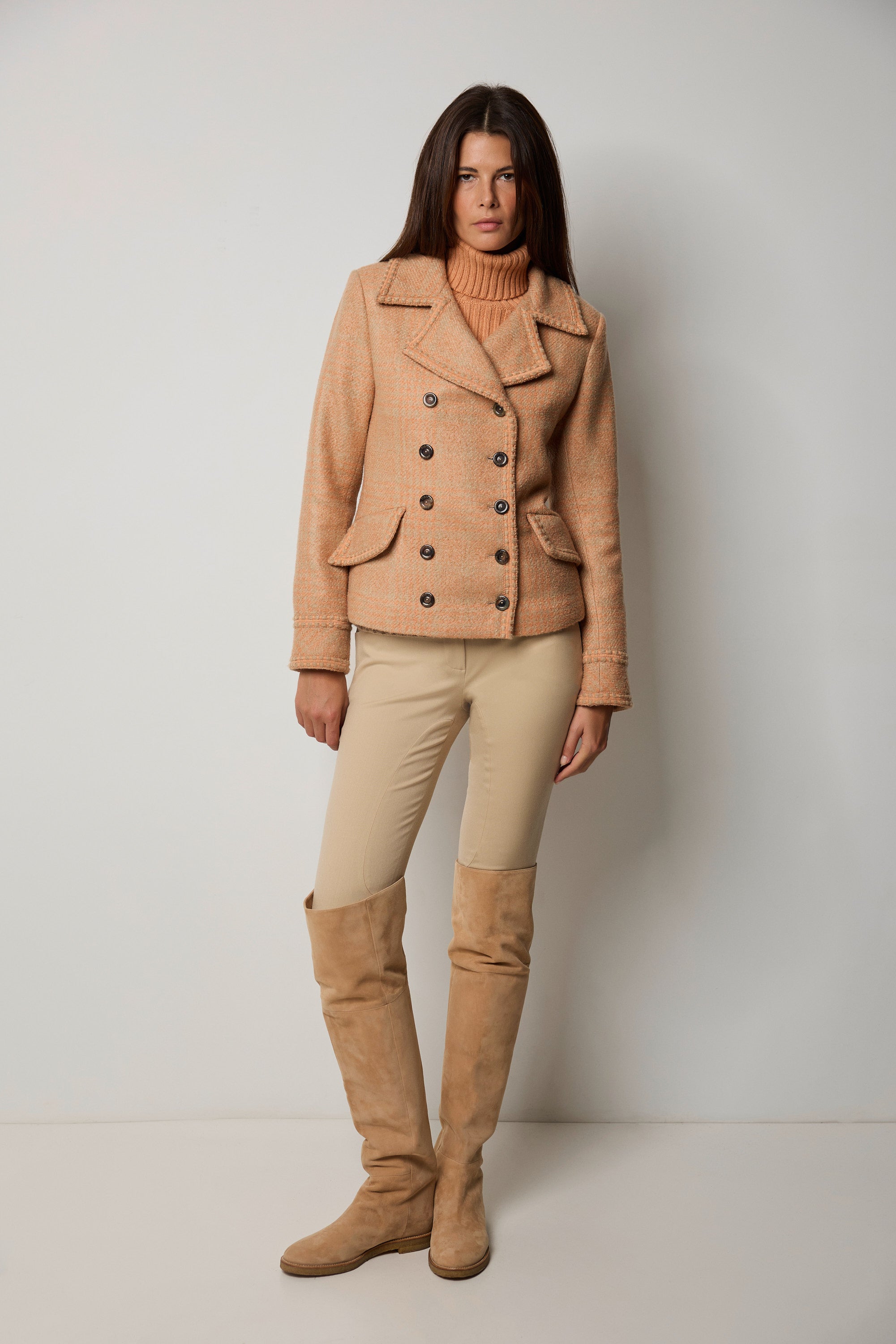 NEW YORK cashmere and silk bouclé jacket