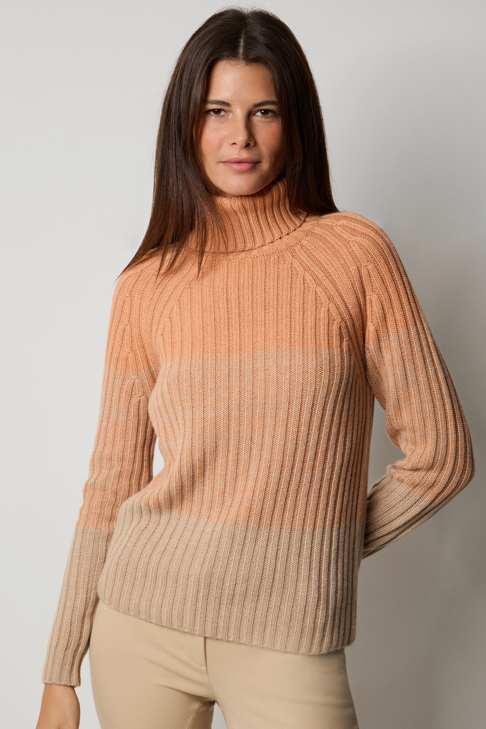 GRADIENT turtleneck sweater