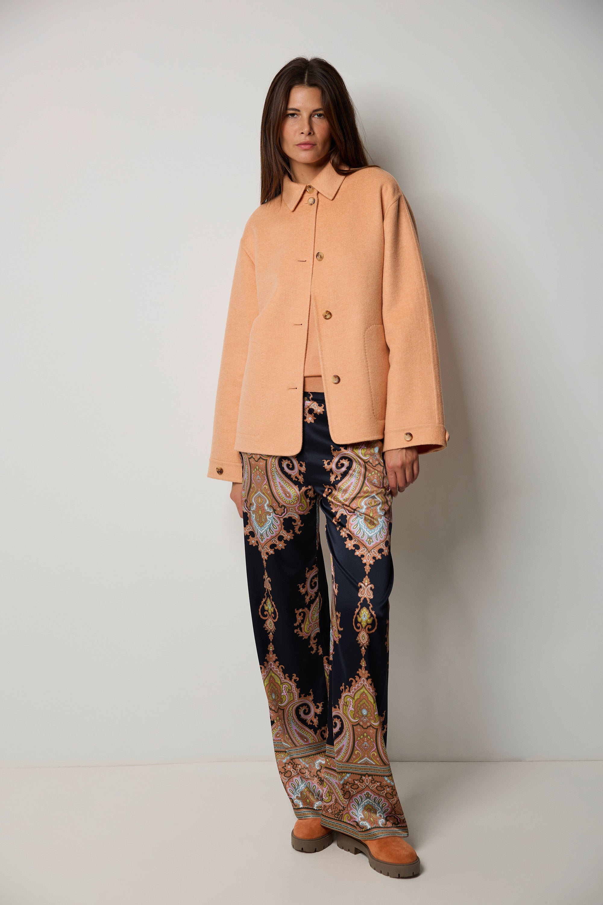 CAPRI double cashmere shirt jacket