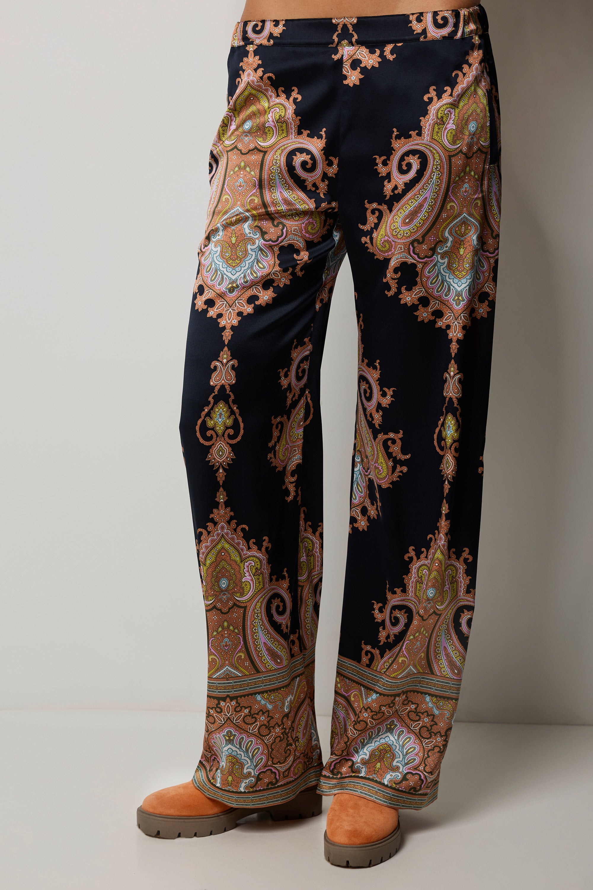 Pantalon en soie STAMPATA