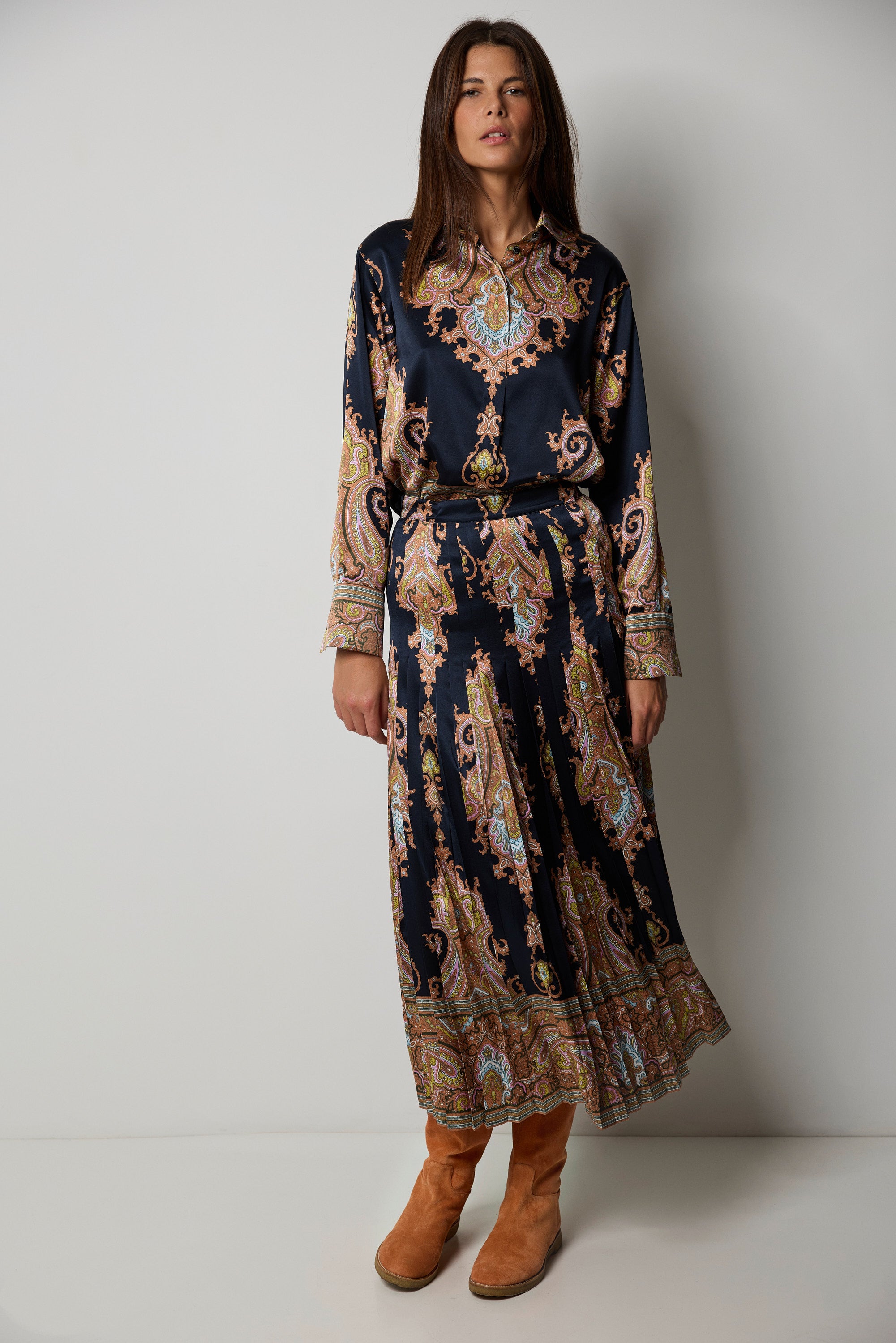 STAMPATA silk shirt