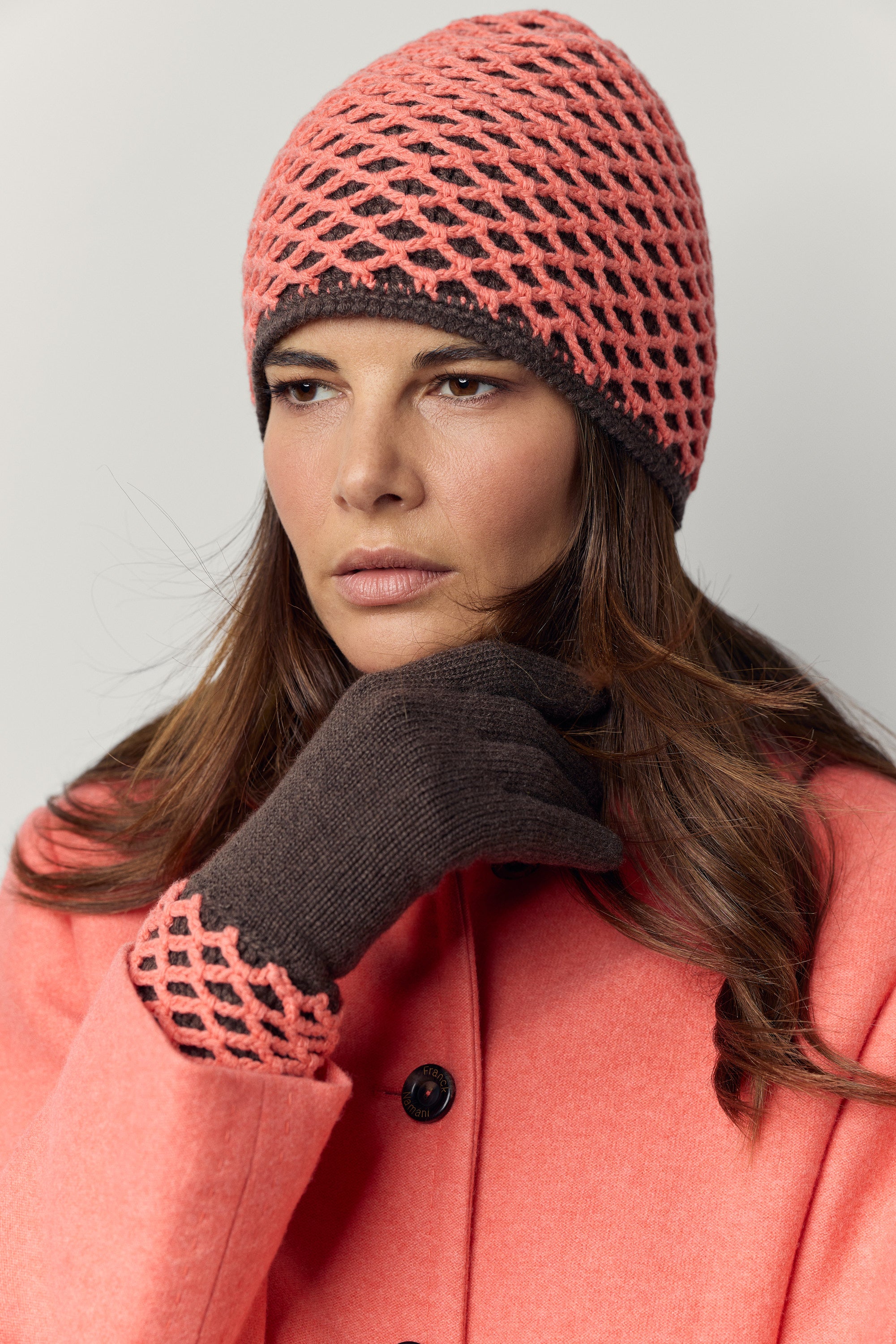 Bonnet Filet en cachemire