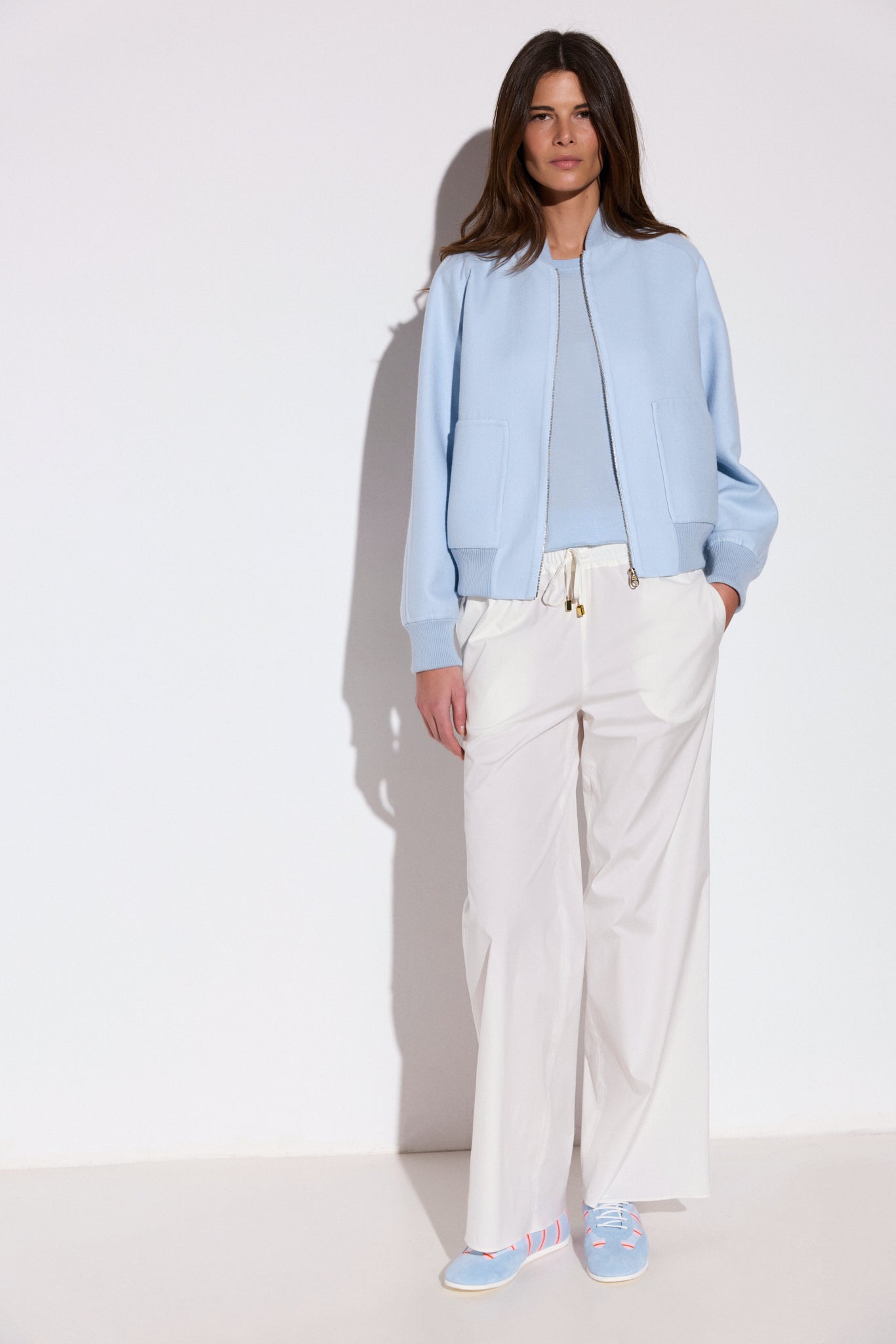 Veste Bomber en baby cachemire