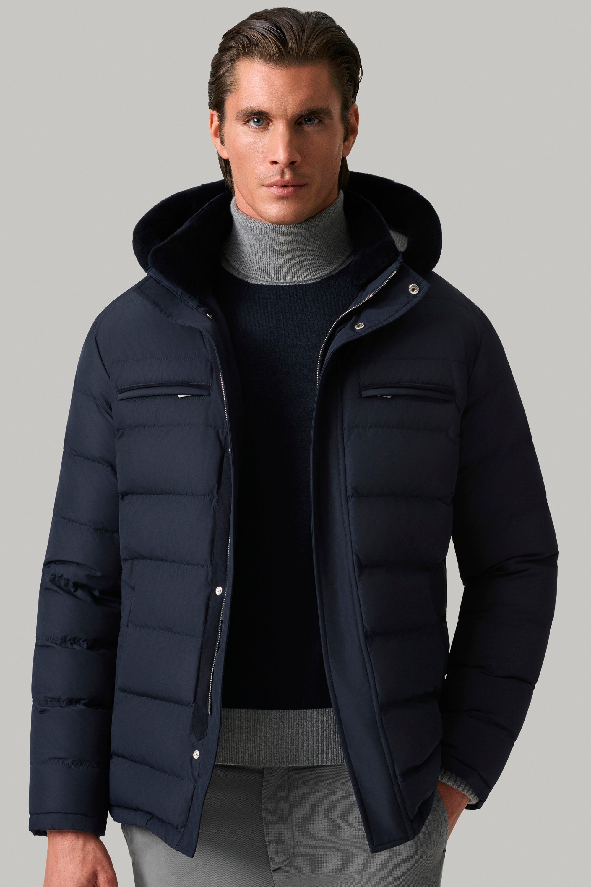 Doudoune COURCHEVEL en silk nylon ultra-light