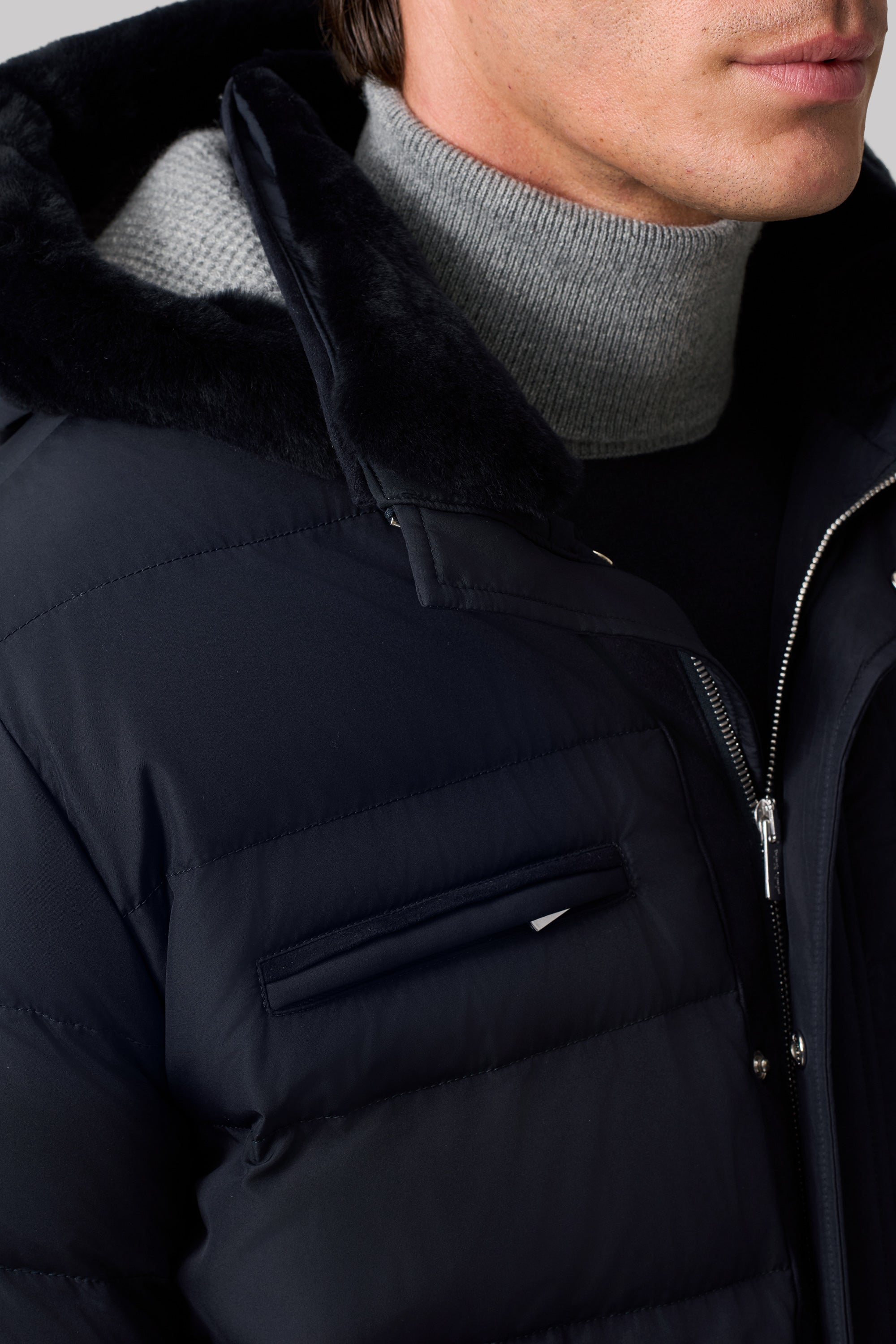 Doudoune COURCHEVEL en silk nylon ultra-light