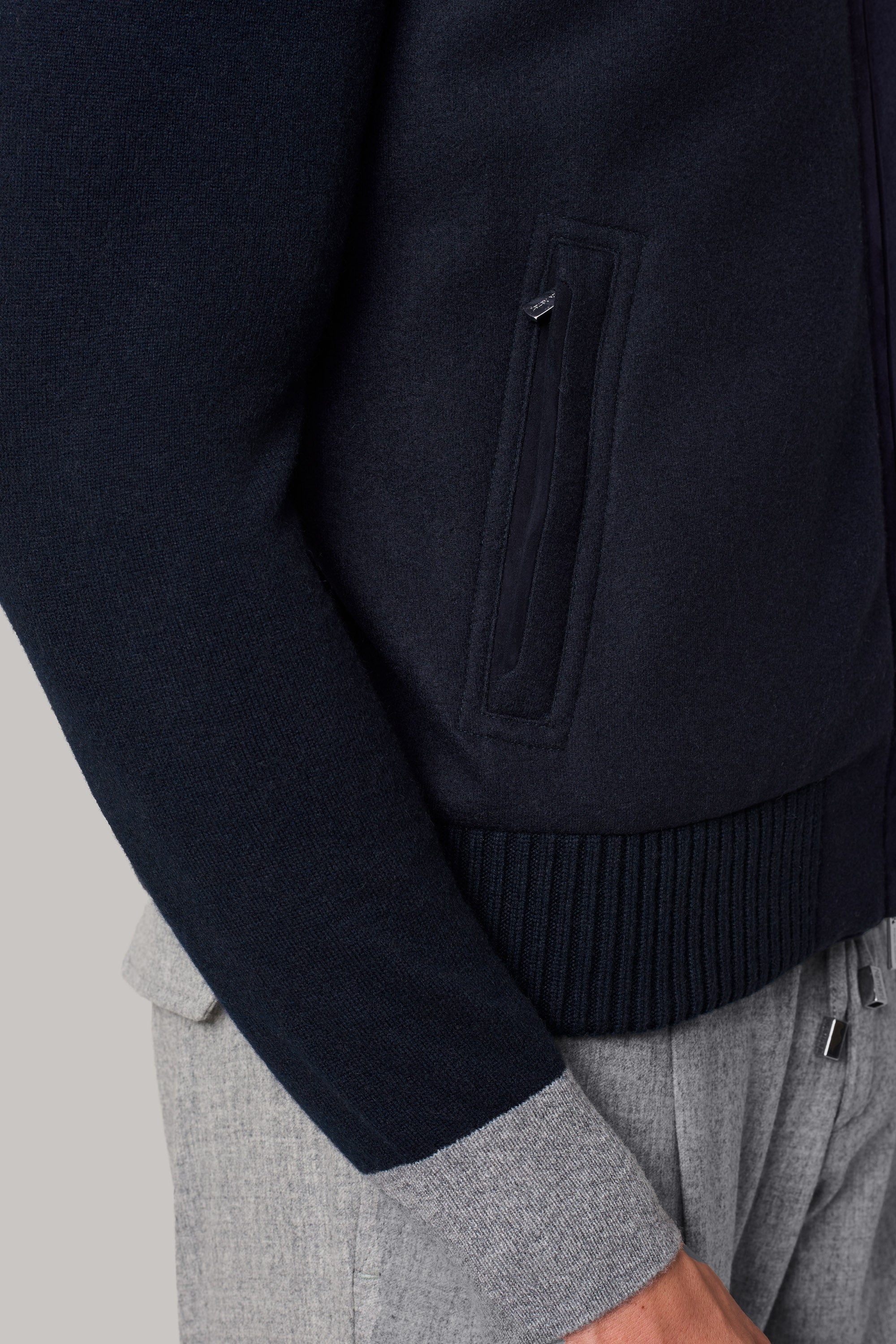 Gilet ELVIS en cachemire felt et vison