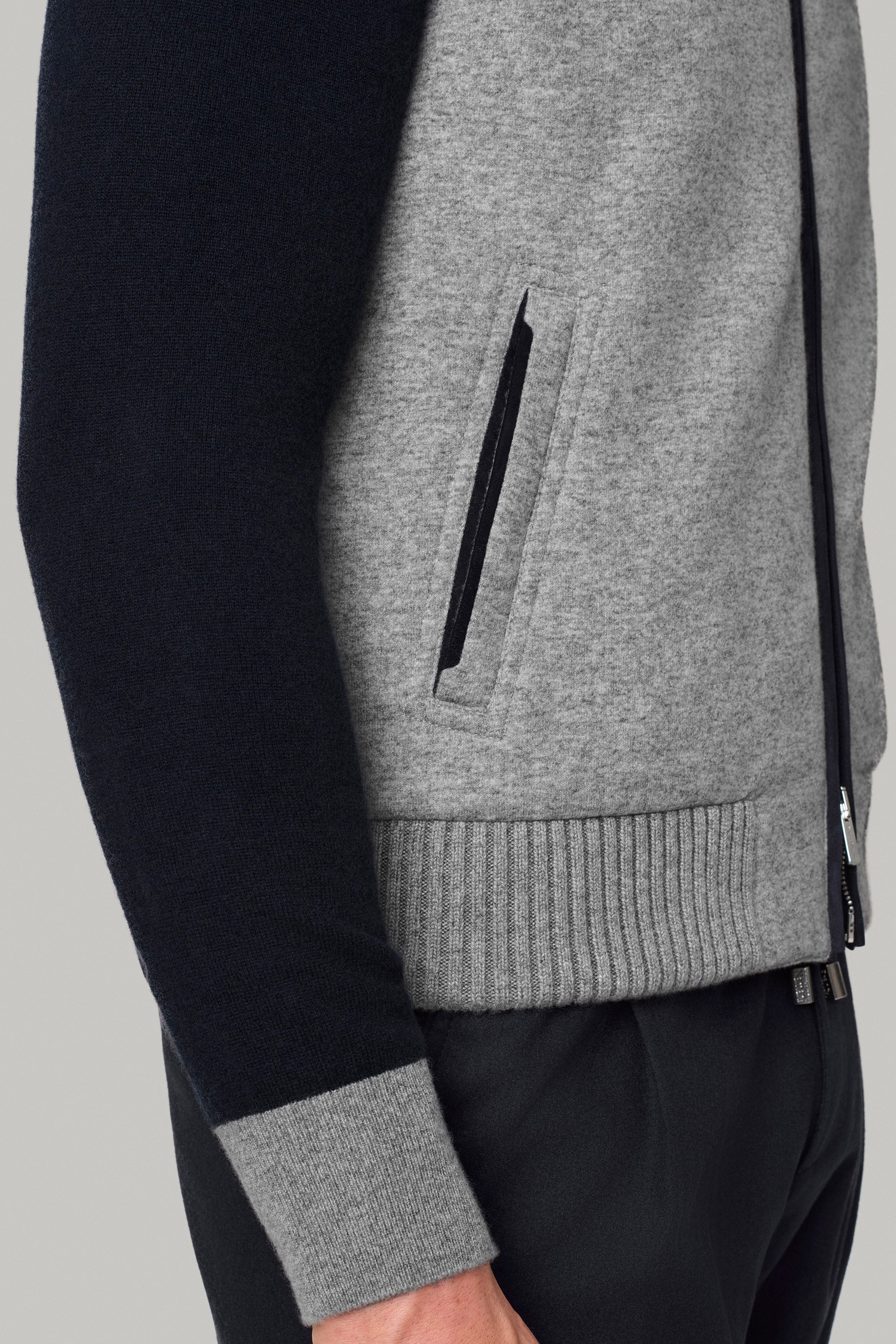 Gilet ELVIS en cachemire felt et vison