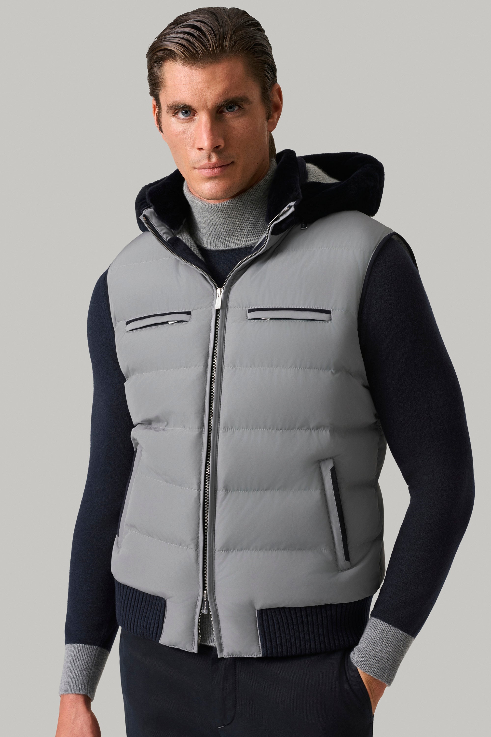 Gilet COURCHEVEL en silk nylon ultra-light