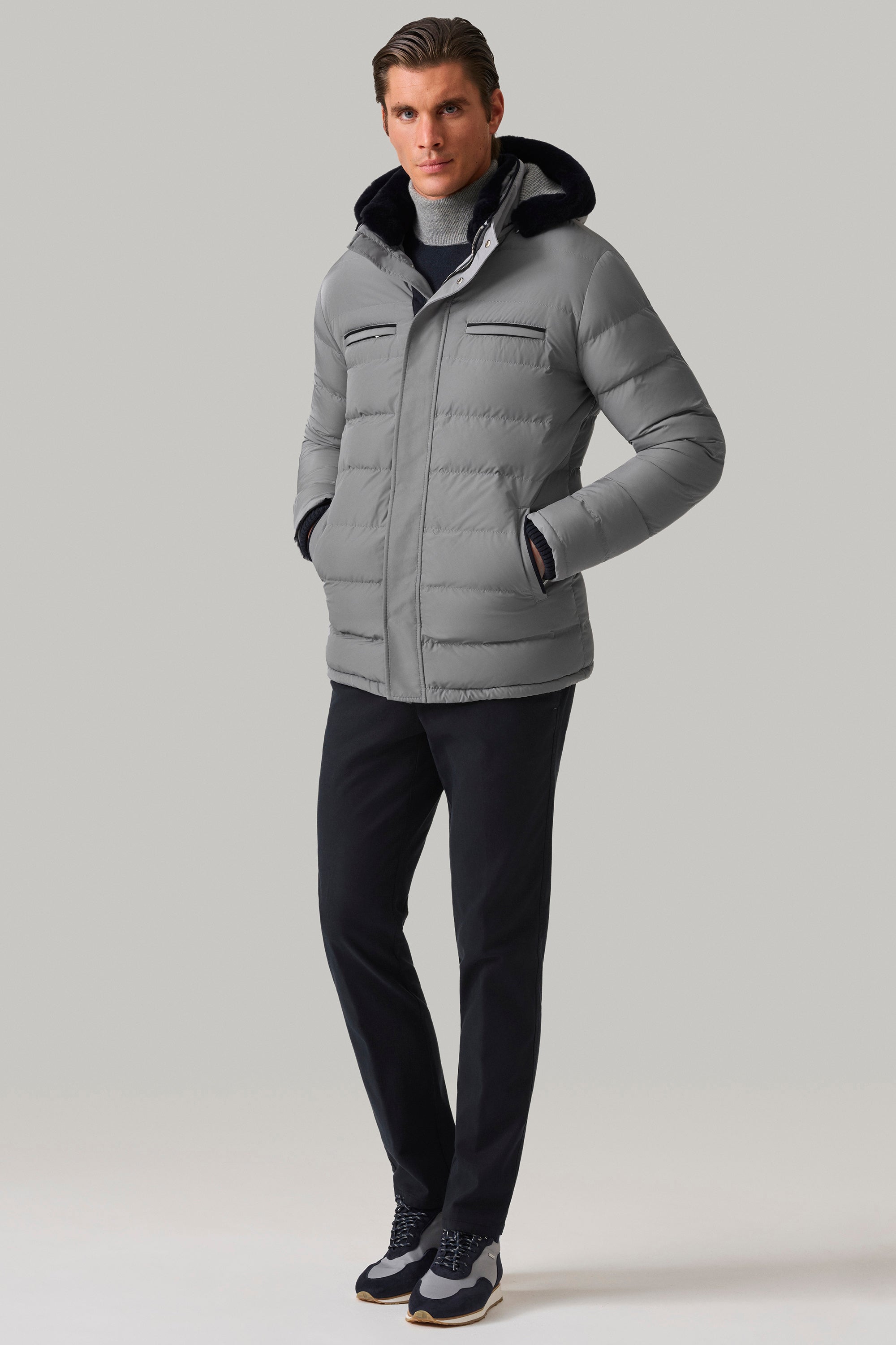 Doudoune COURCHEVEL en silk nylon ultra-light