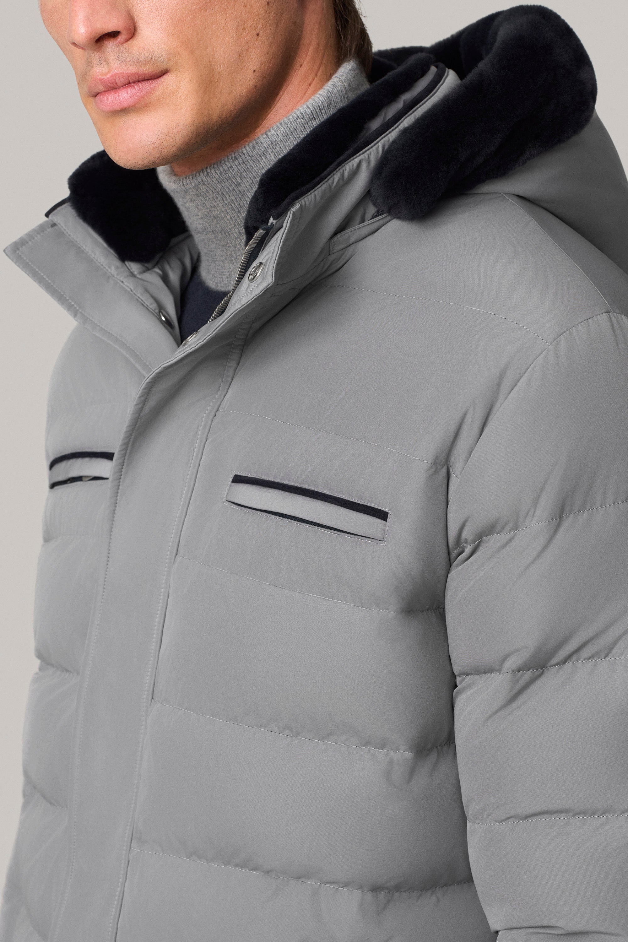 Doudoune COURCHEVEL en silk nylon ultra-light