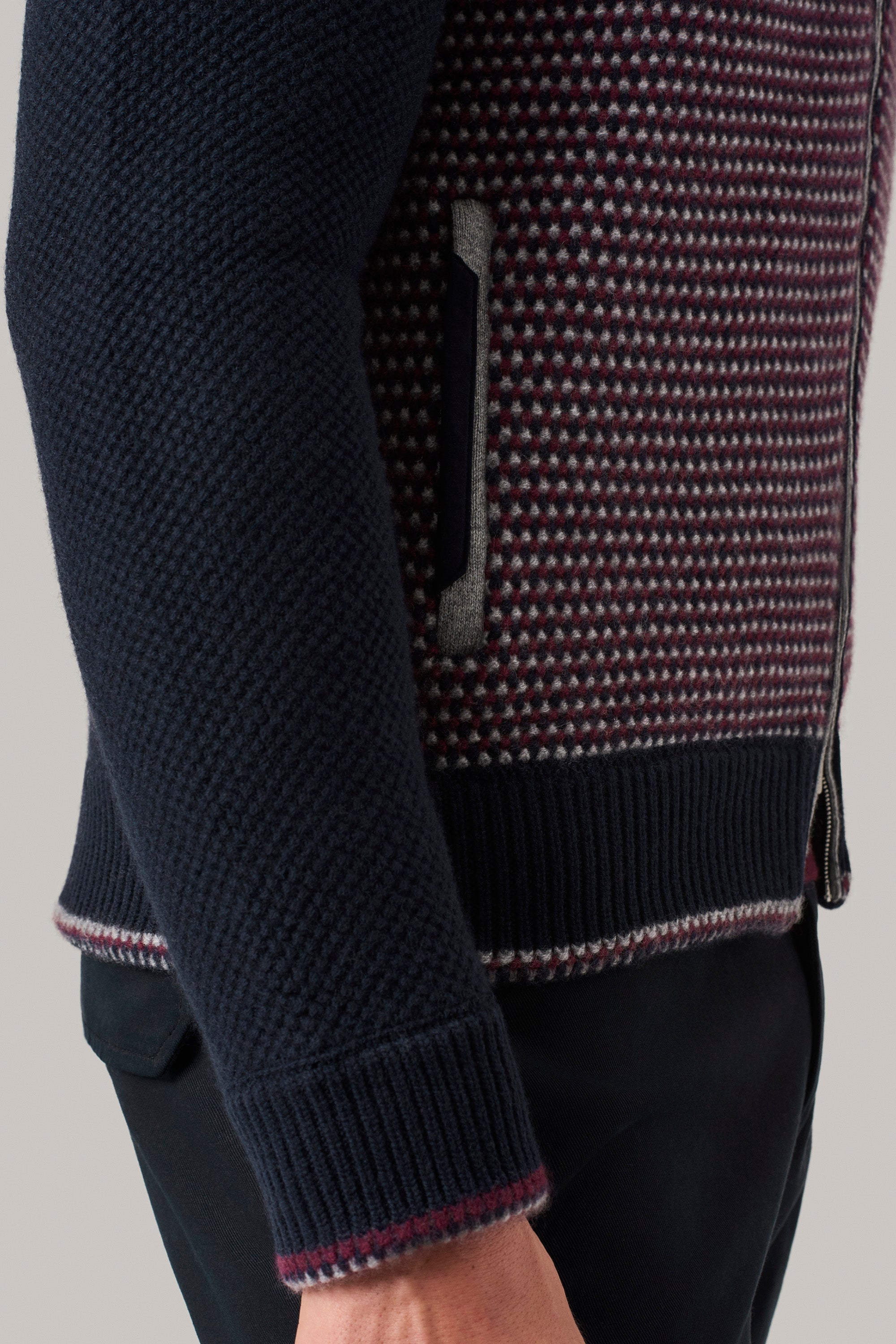 IAN Punto Jacquard Cardigan