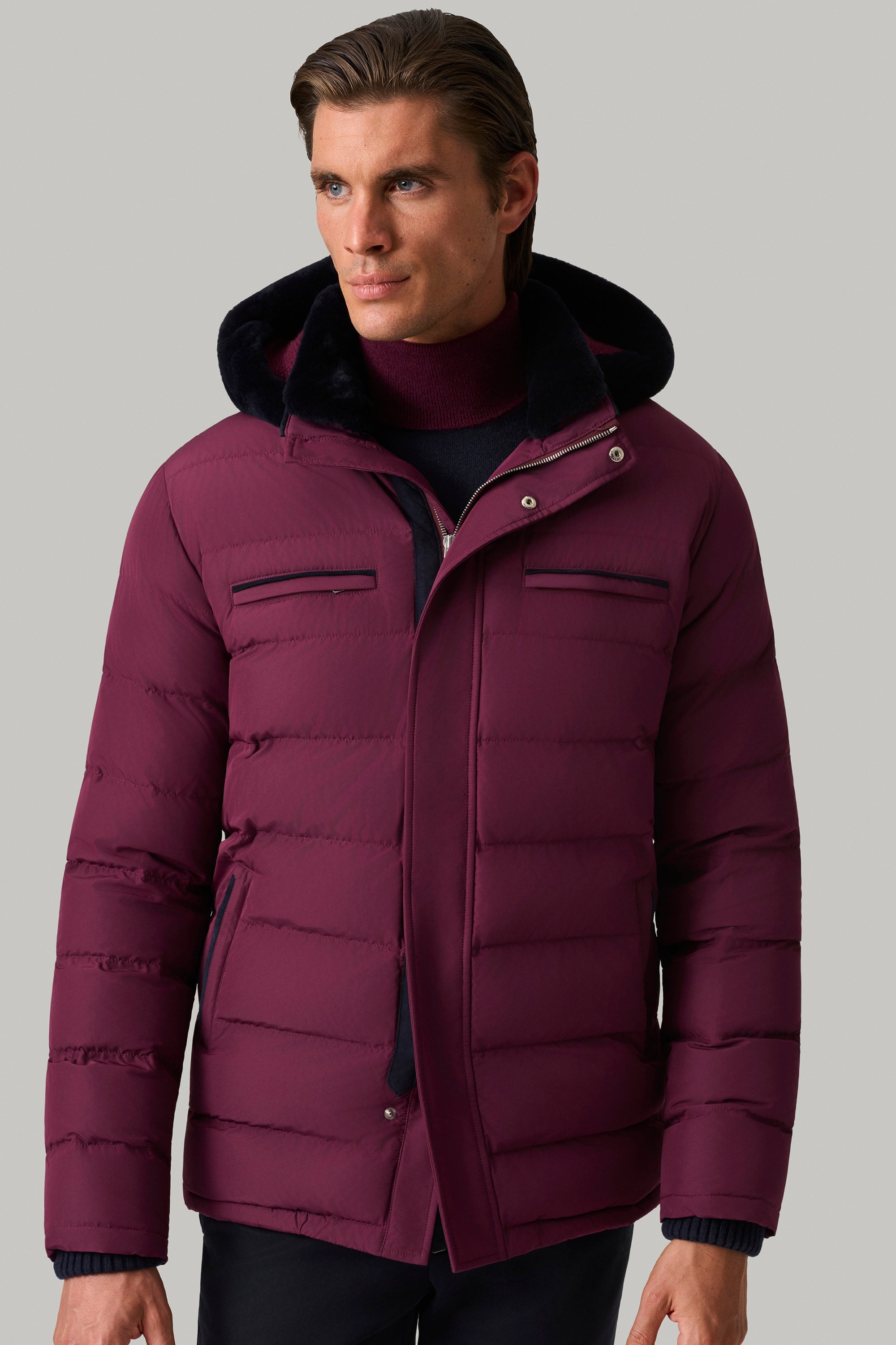 COURCHEVEL down jacket in ultra-light silk nylon