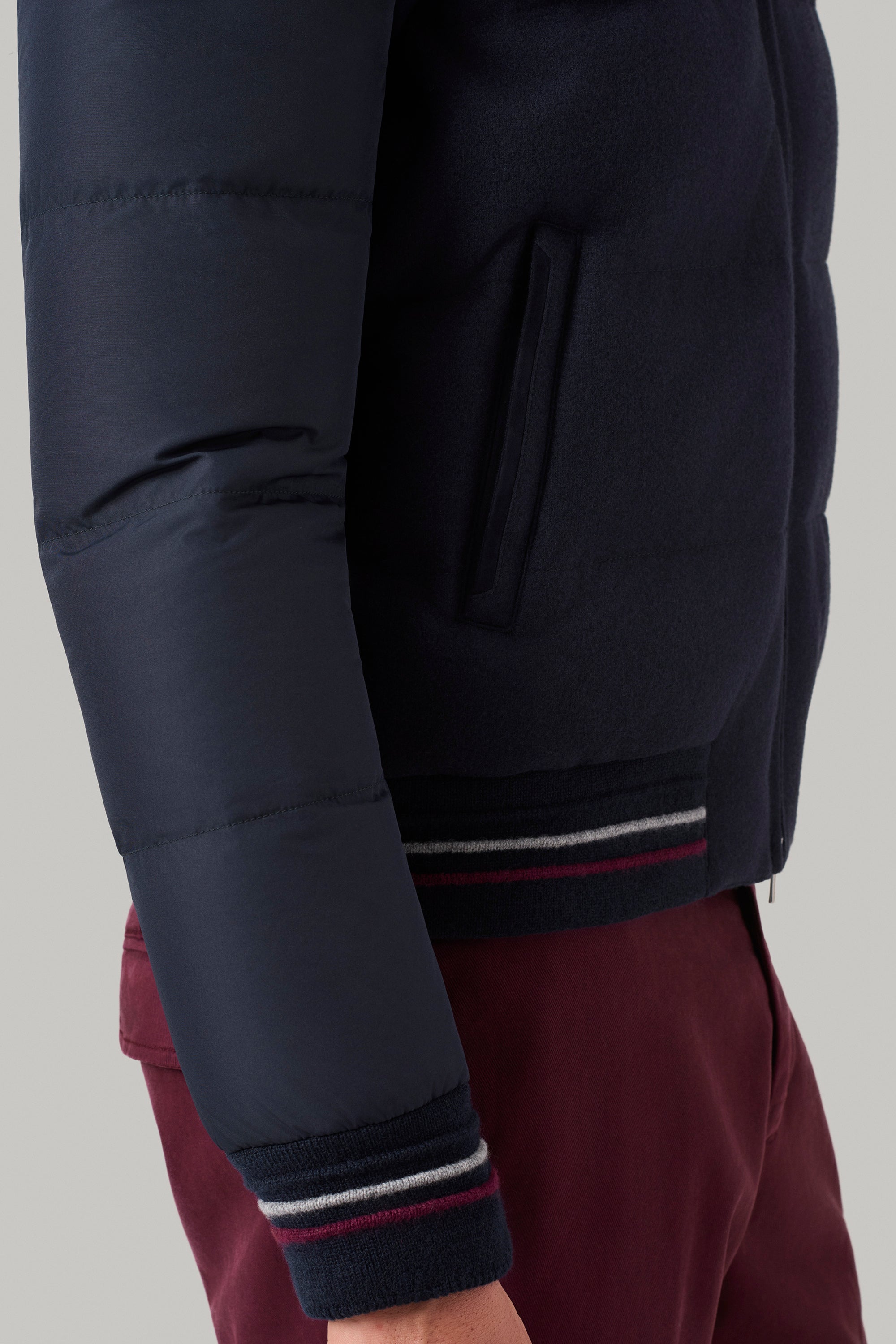 BRIDGE jacket in ultimum cashmere® felt and mink