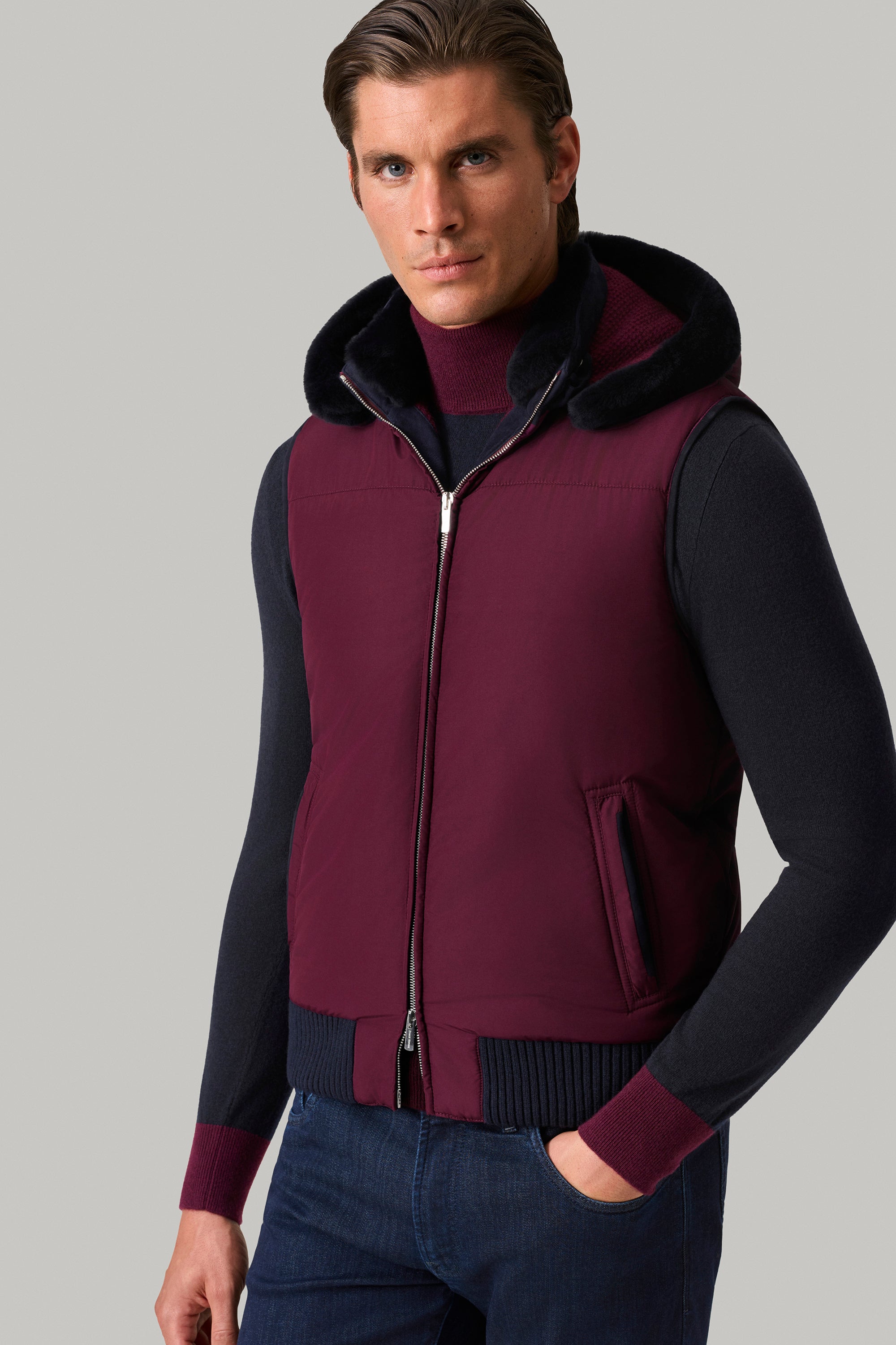 Gilet ELVIS en silk nylon ultra-light